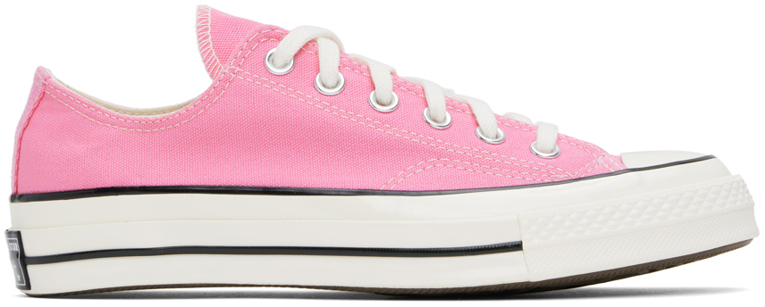Shop Converse Pink Chuck 70 Low Top Sneakers In Pink/egret/black