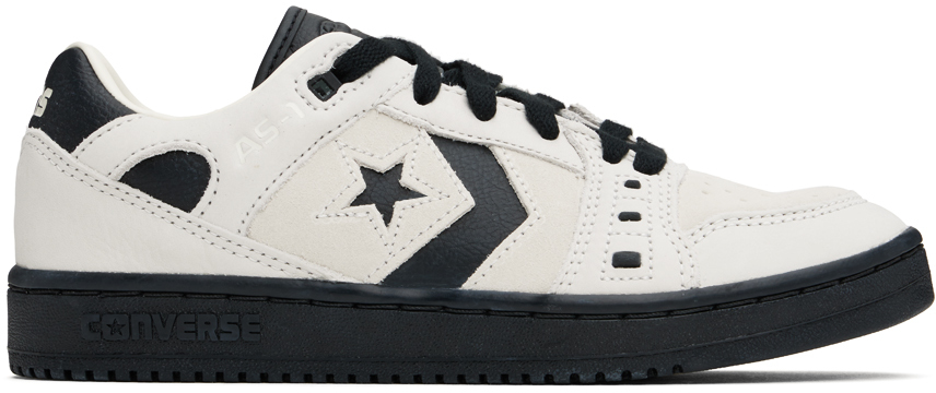 Shop Converse Off-white & Black Cons As-1 Pro Low Top Sneakers In Egret/black/black