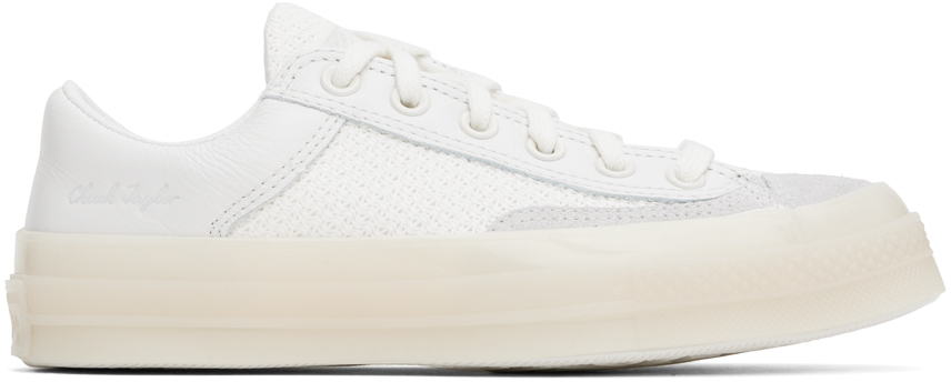 Shop Converse White Chuck 70 Marquis Mixed Materials Low Top Sneakers In Vintage White/fossil