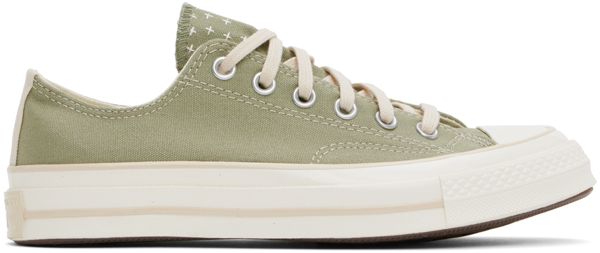 Shop Converse Khaki Chuck 70 Worn In Low Top Sneakers In Light Field Surplus