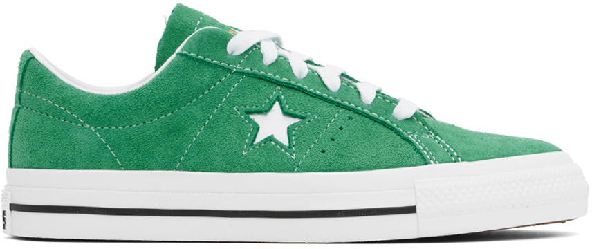 Green one star converse best sale