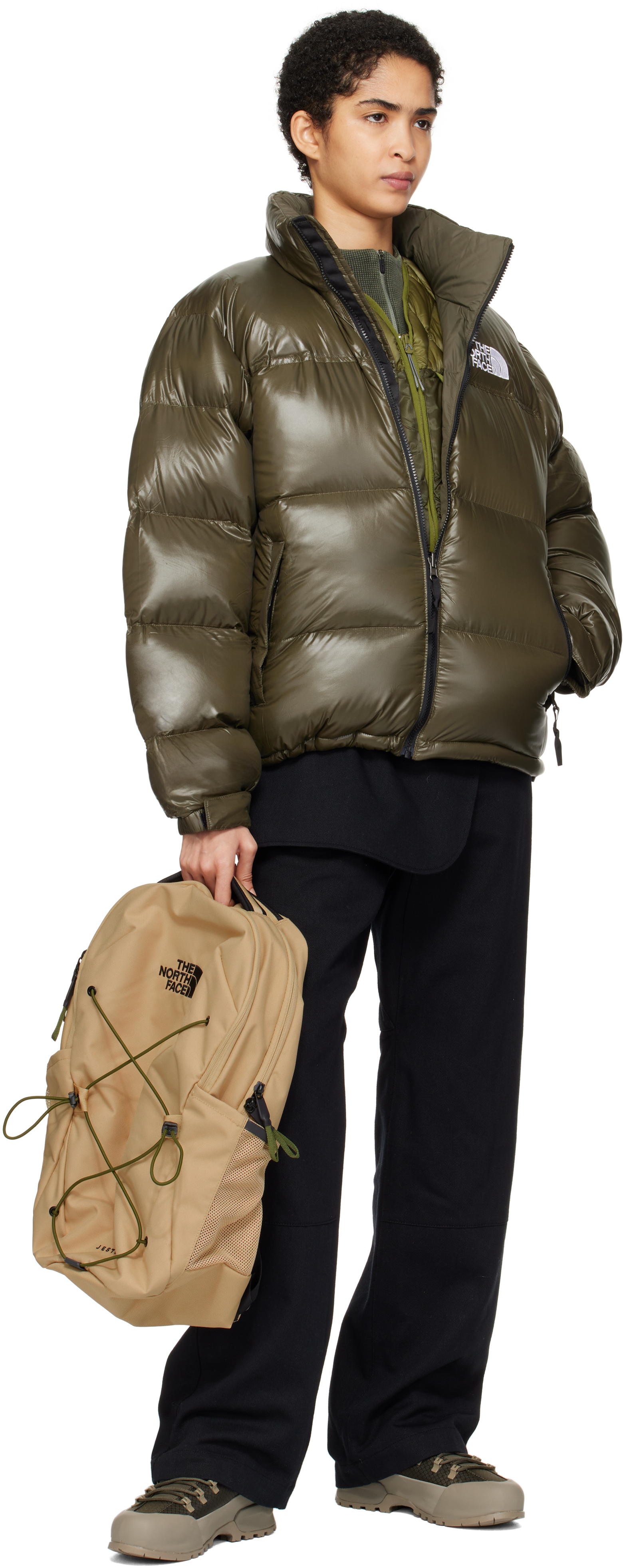 The North Face Beige Jester Backpack In 9o5 Khaki Stone/fore