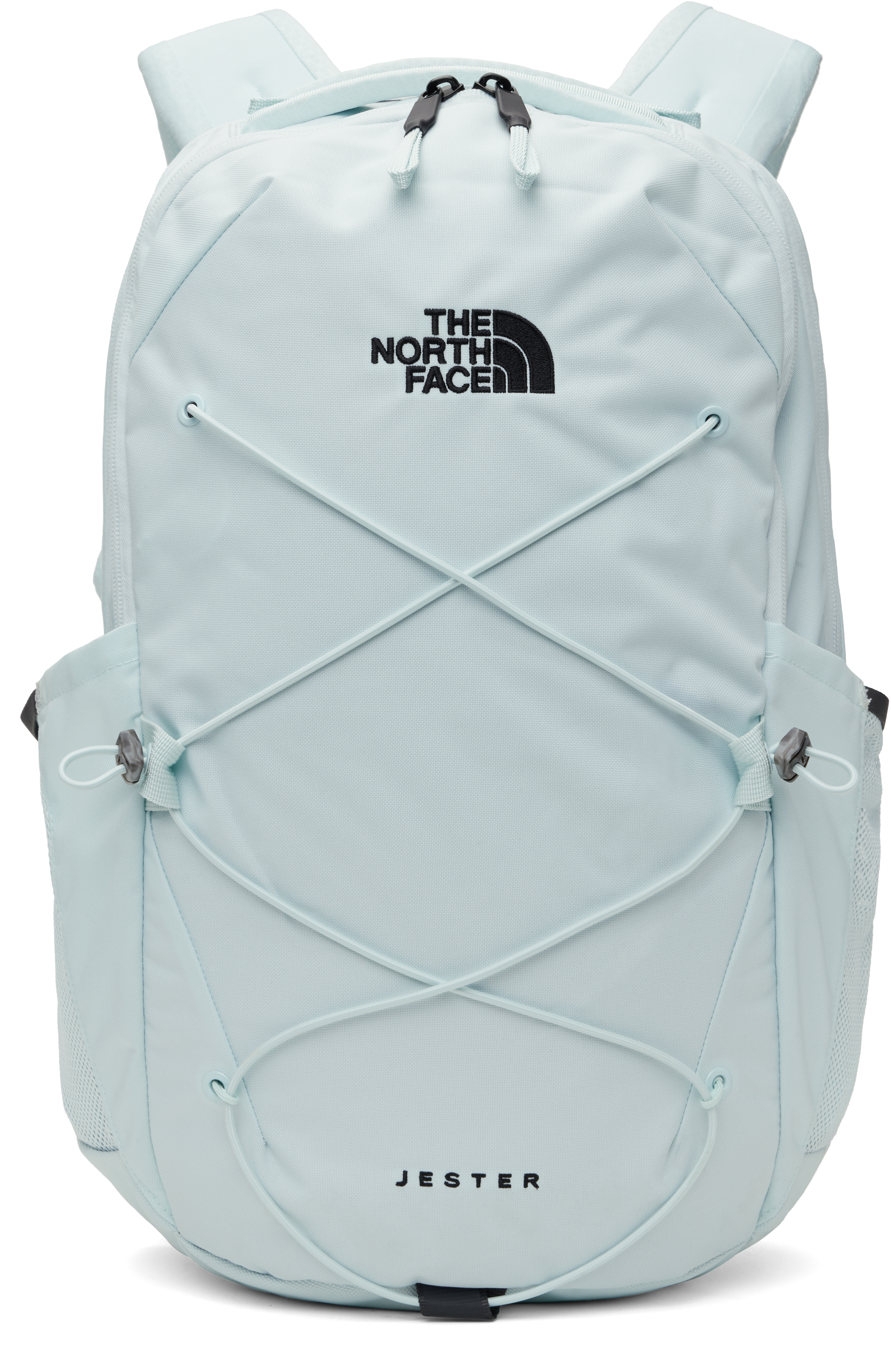 The North Face Blue Jester Backpack In 22v Ice Blue/tnf Bla