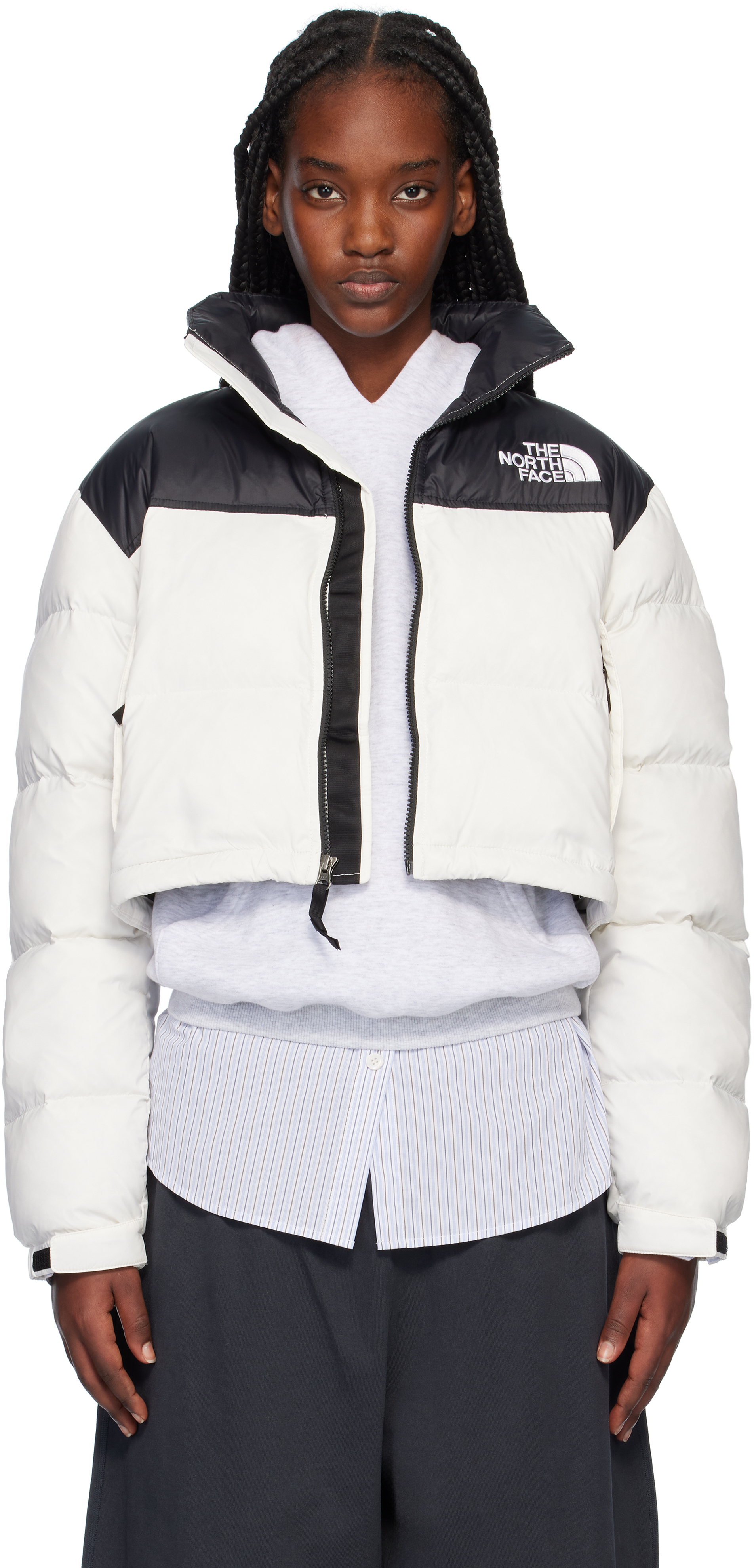 The North Face Women s Nuptse Short Down Jacket White M