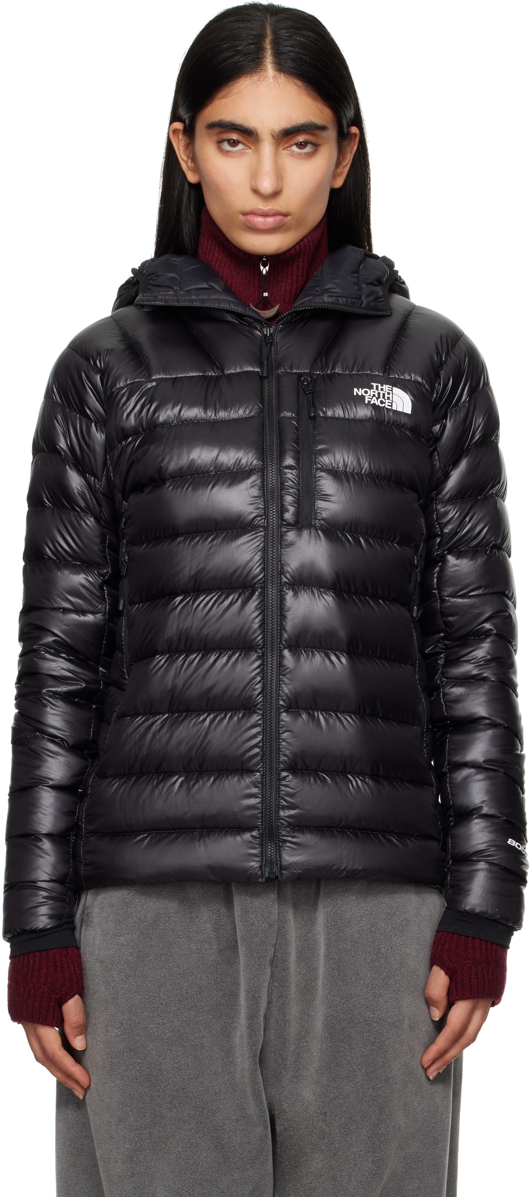 The North Face Black Summit Series Breithorn Hoodie Down Jacket In Jk3 Tnf Black