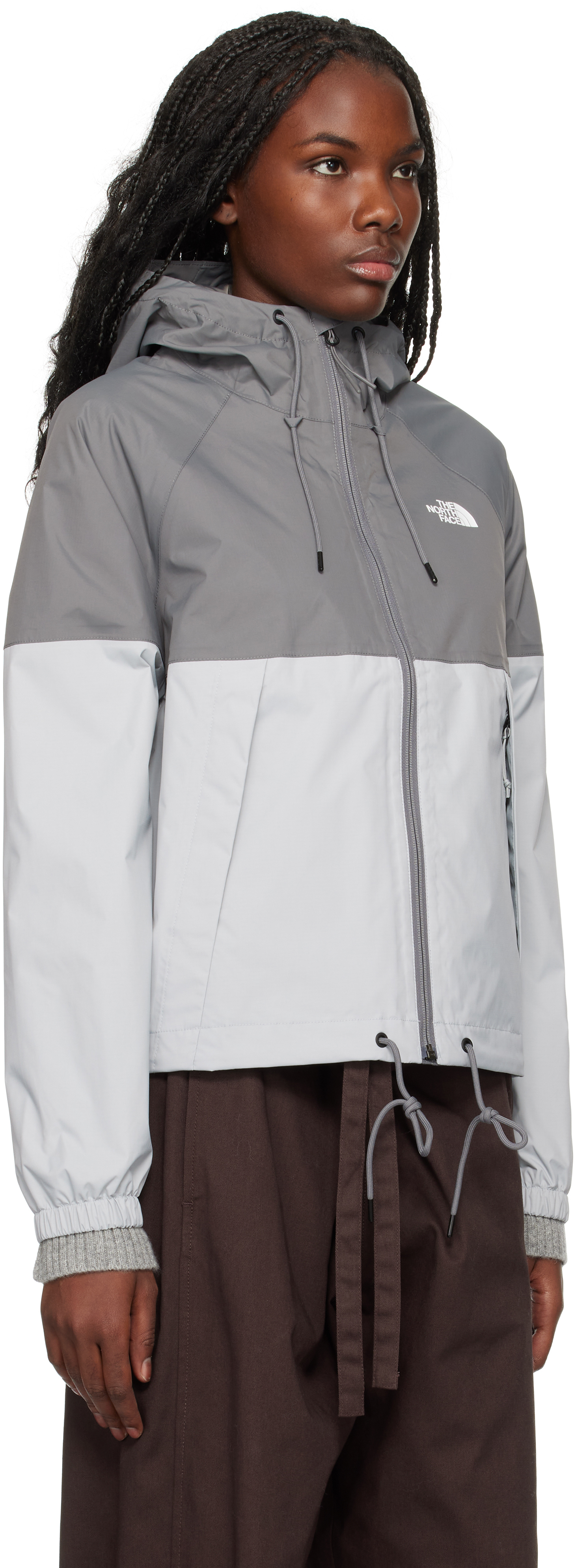 THE NORTH FACE GRAY ANTORA NOVELTY RAIN JACKET