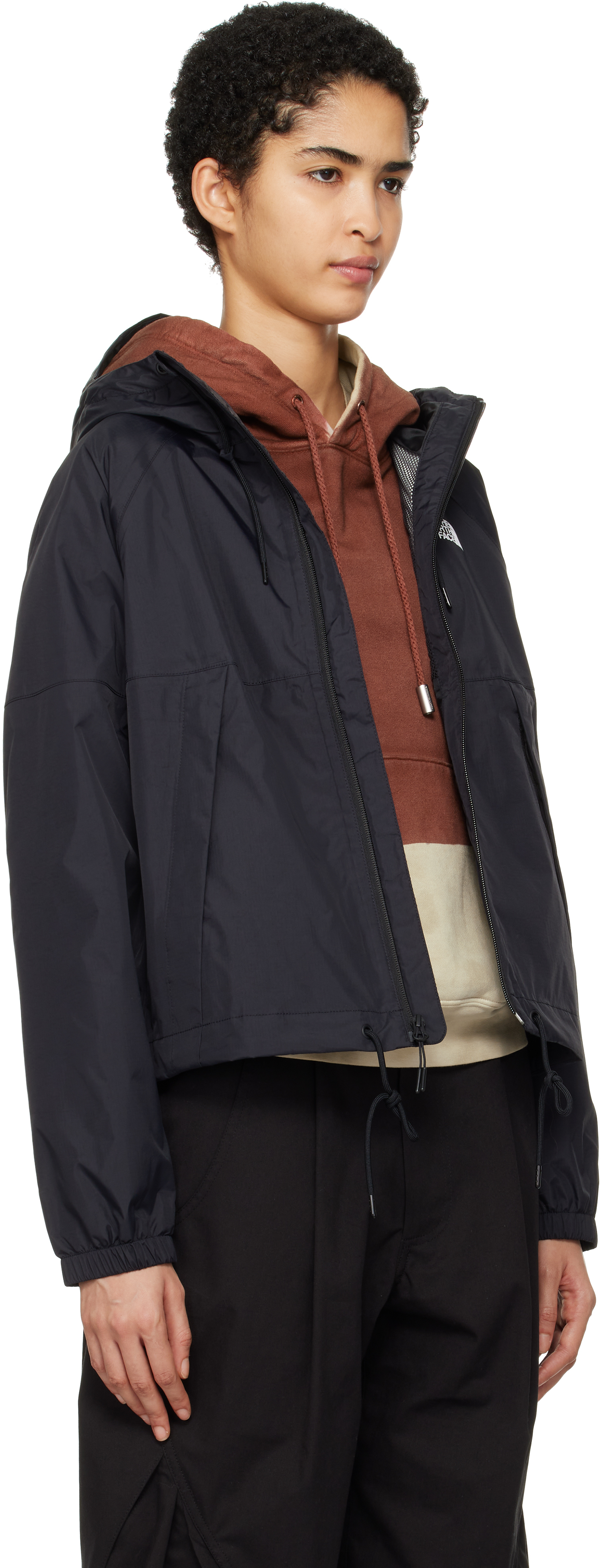 THE NORTH FACE BLACK ANTORA RAIN JACKET