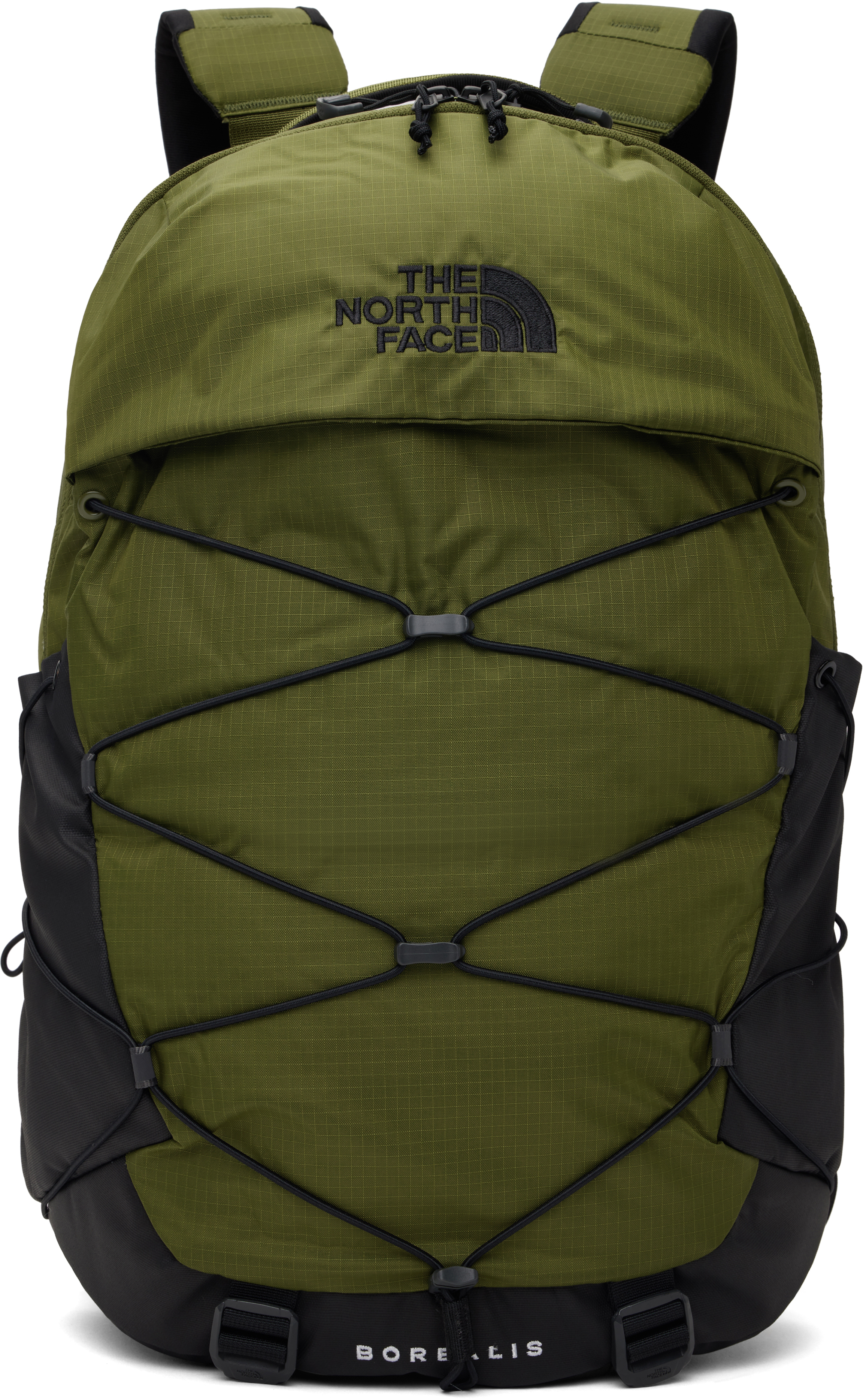 The North Face Green Borealis Backpack In Olive/black 4fr