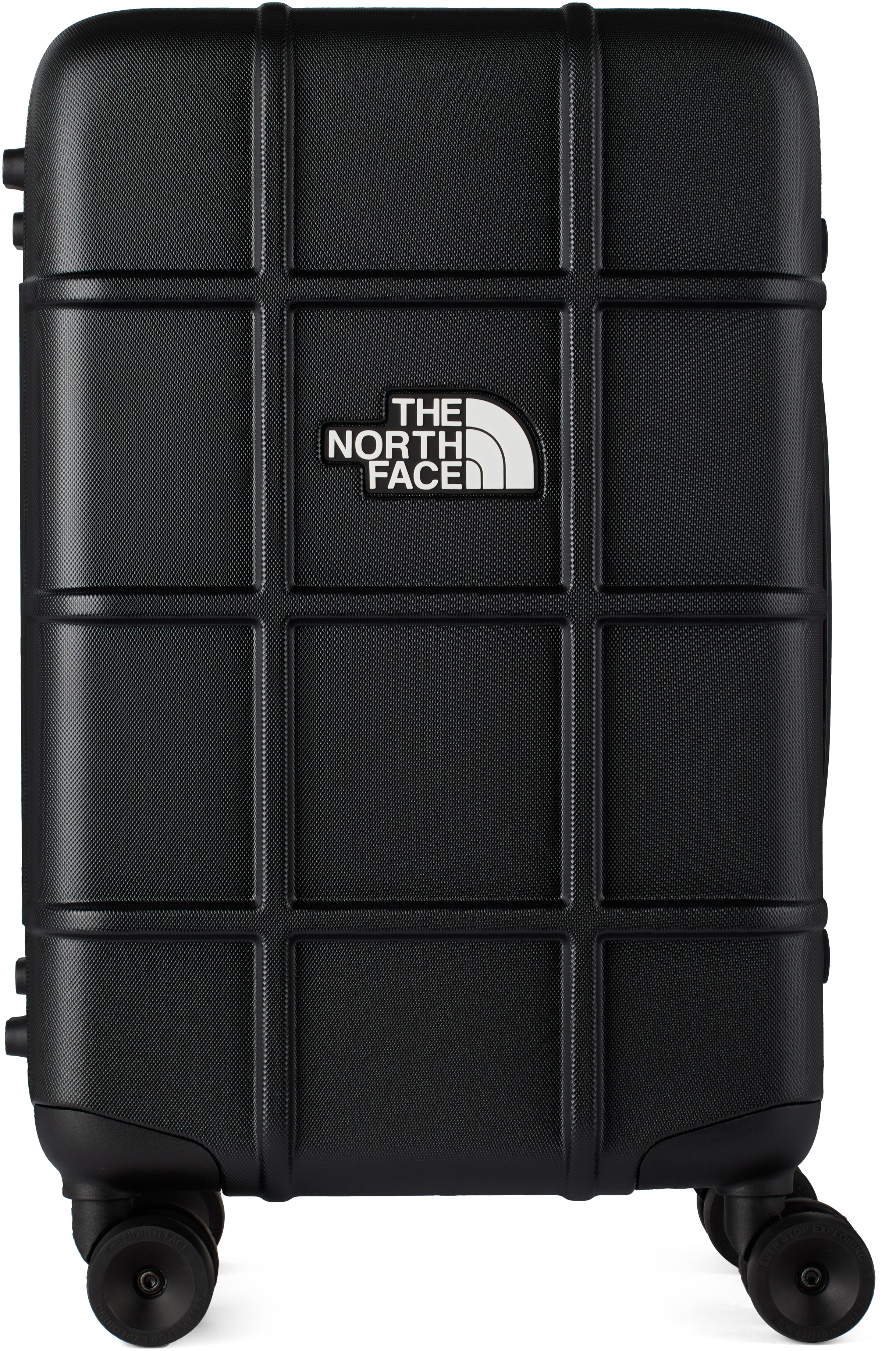 The North Face Black All Weather 4-wheeler 22 Suitcase In 53r Tnf Black/tnf Wh