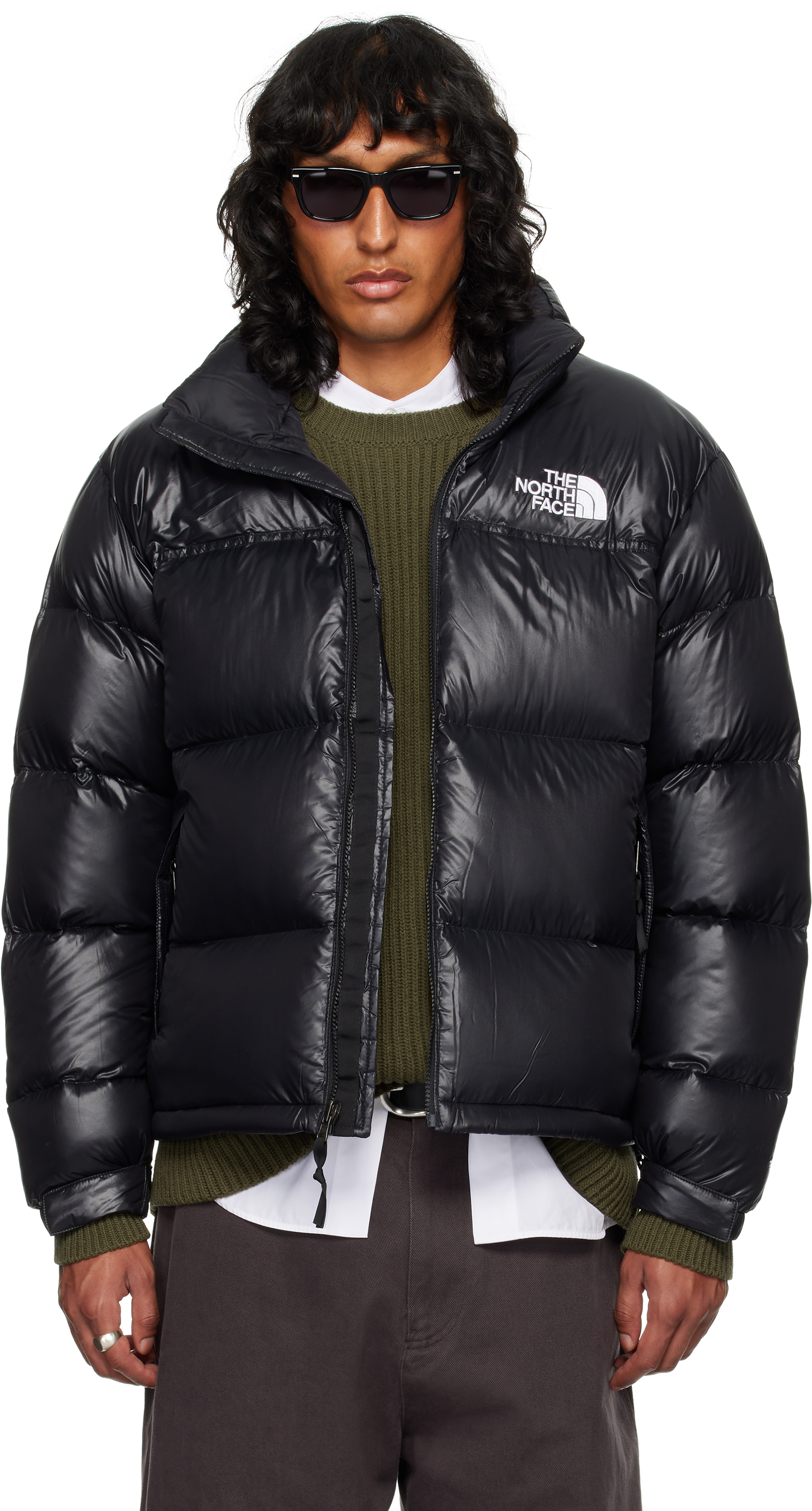 Shop The North Face Ssense Exclusive Black 1996 Retro Nuptse Down Jacket In 38s Tnf Black-shine