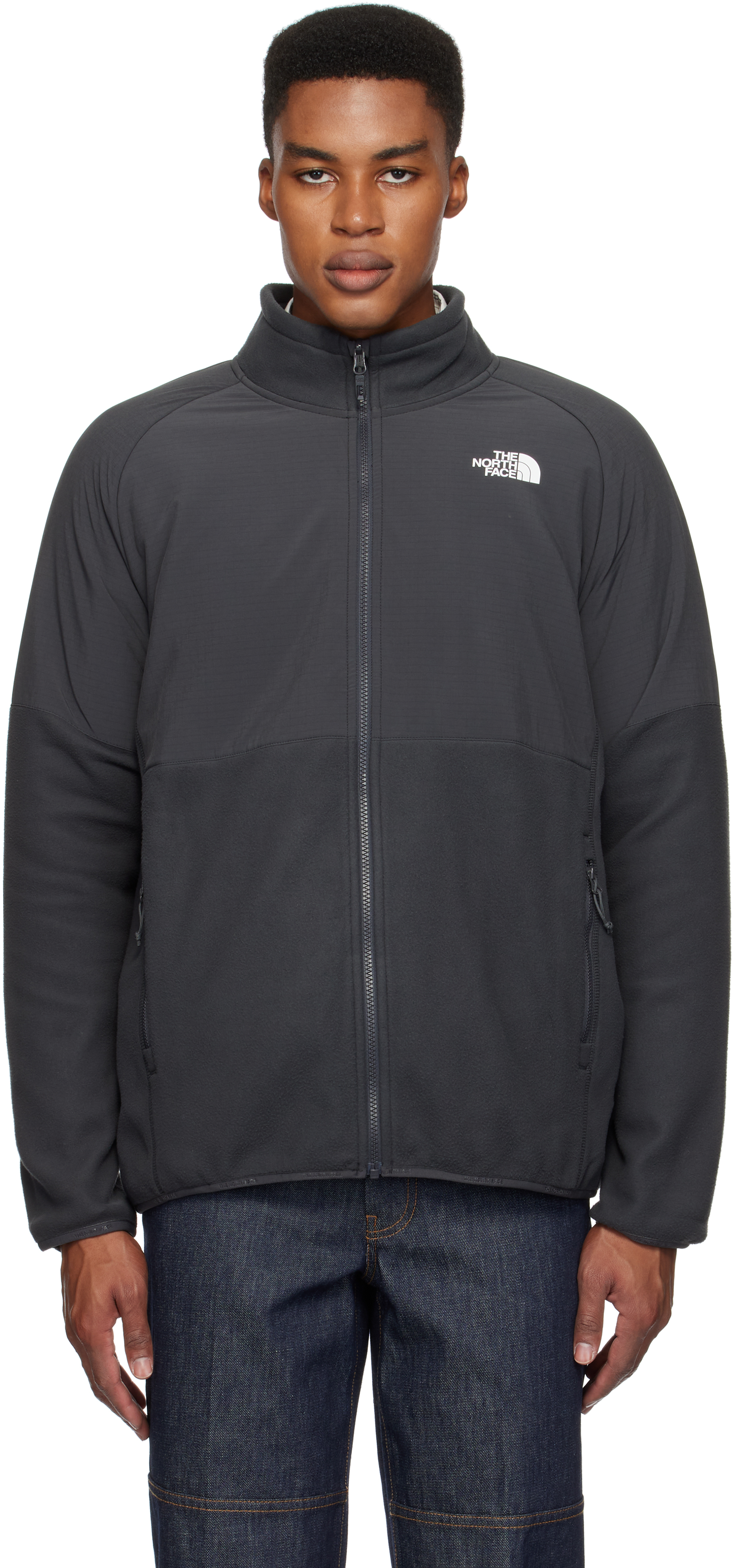 THE NORTH FACE GRAY GLACIER HEAVYWEIGHT FULL-ZIP JACKET