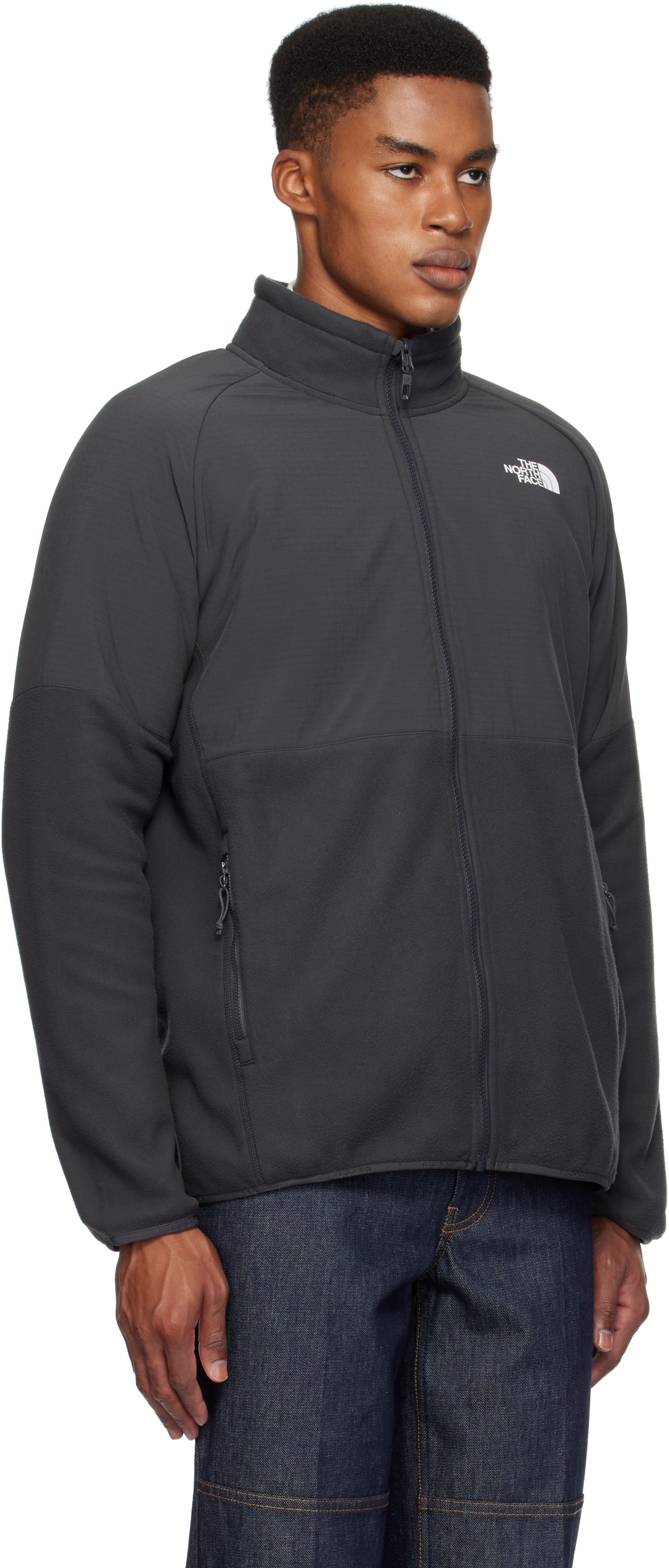 THE NORTH FACE GRAY GLACIER HEAVYWEIGHT FULL-ZIP JACKET