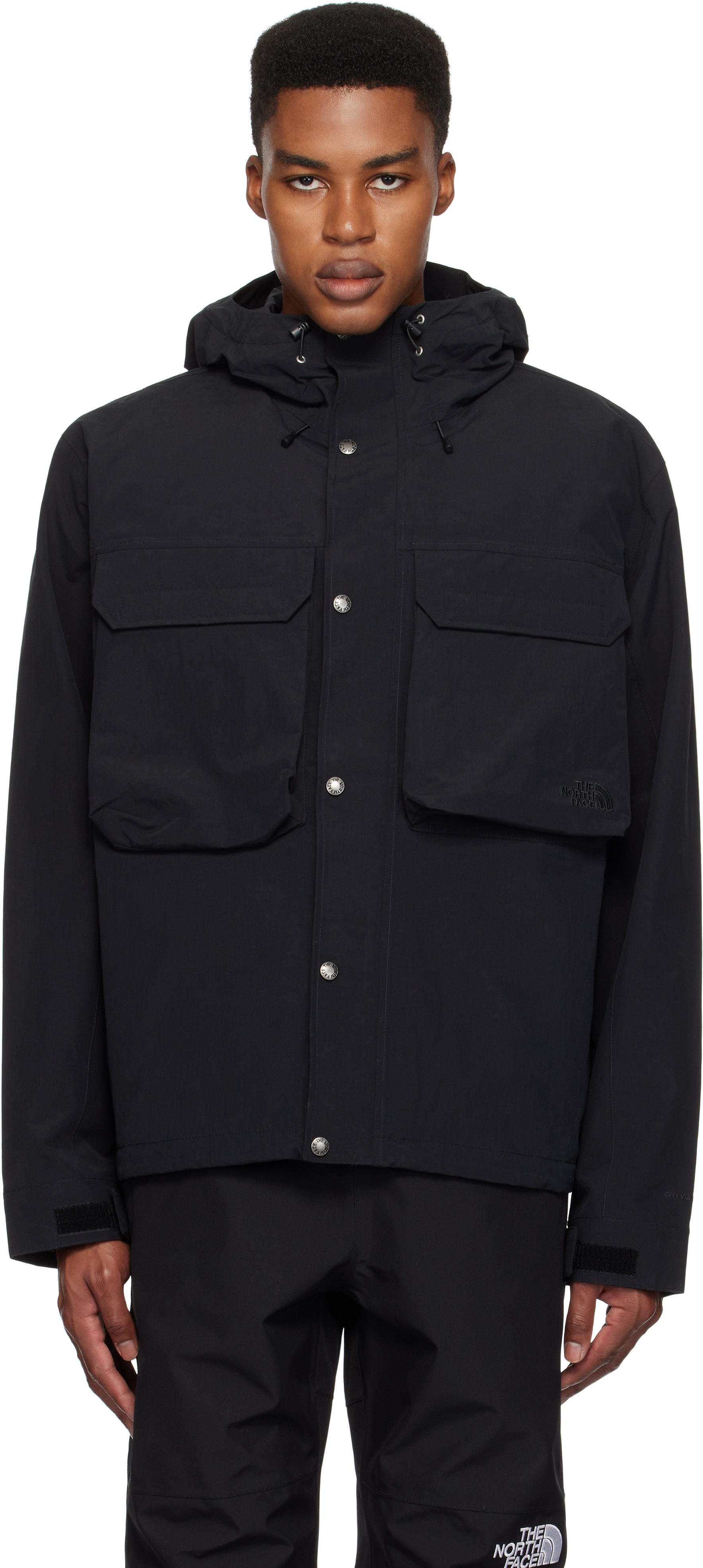 THE NORTH FACE BLACK M66 RIPSTOP RAIN JACKET 