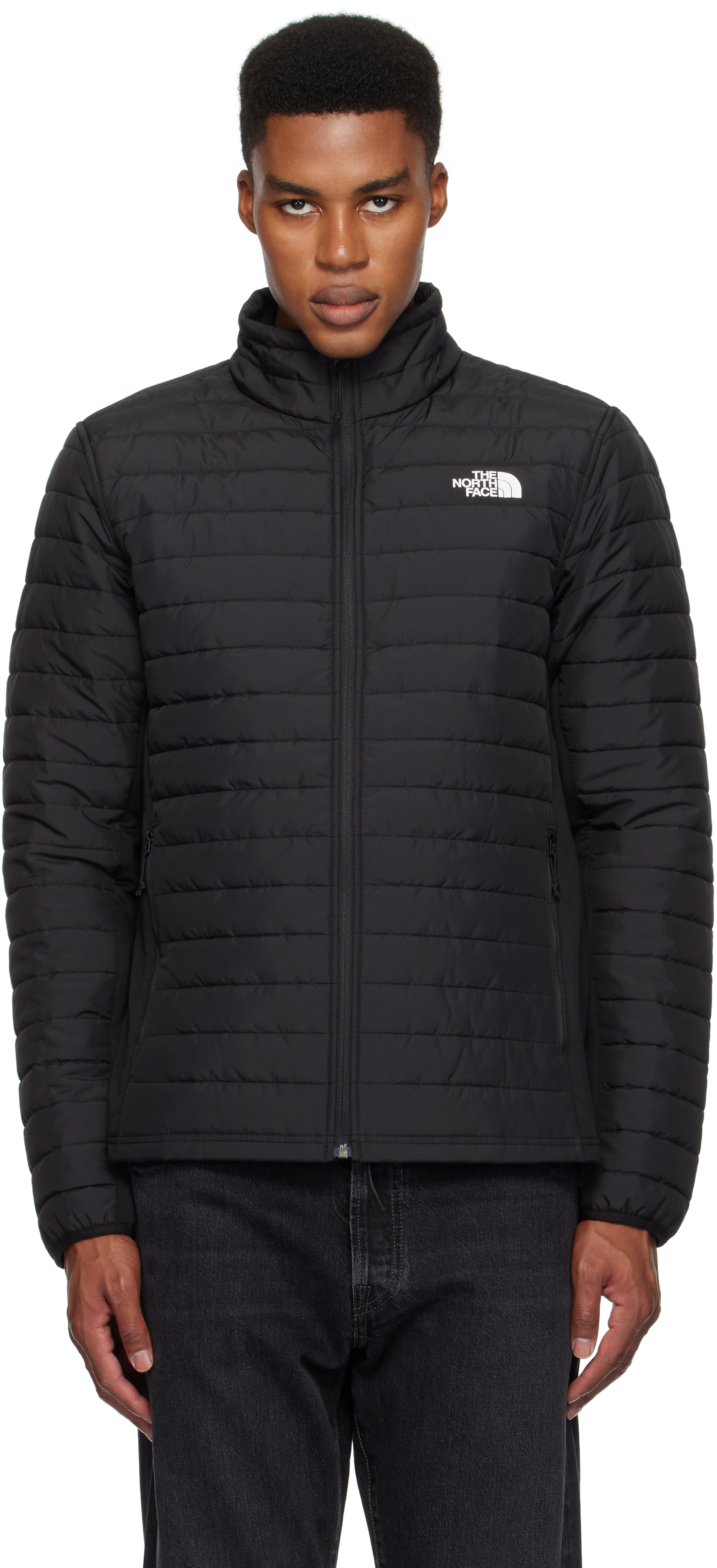 The North Face Black Canyonlands Hybrid Jacket In 4h0 Tnf Black-npf