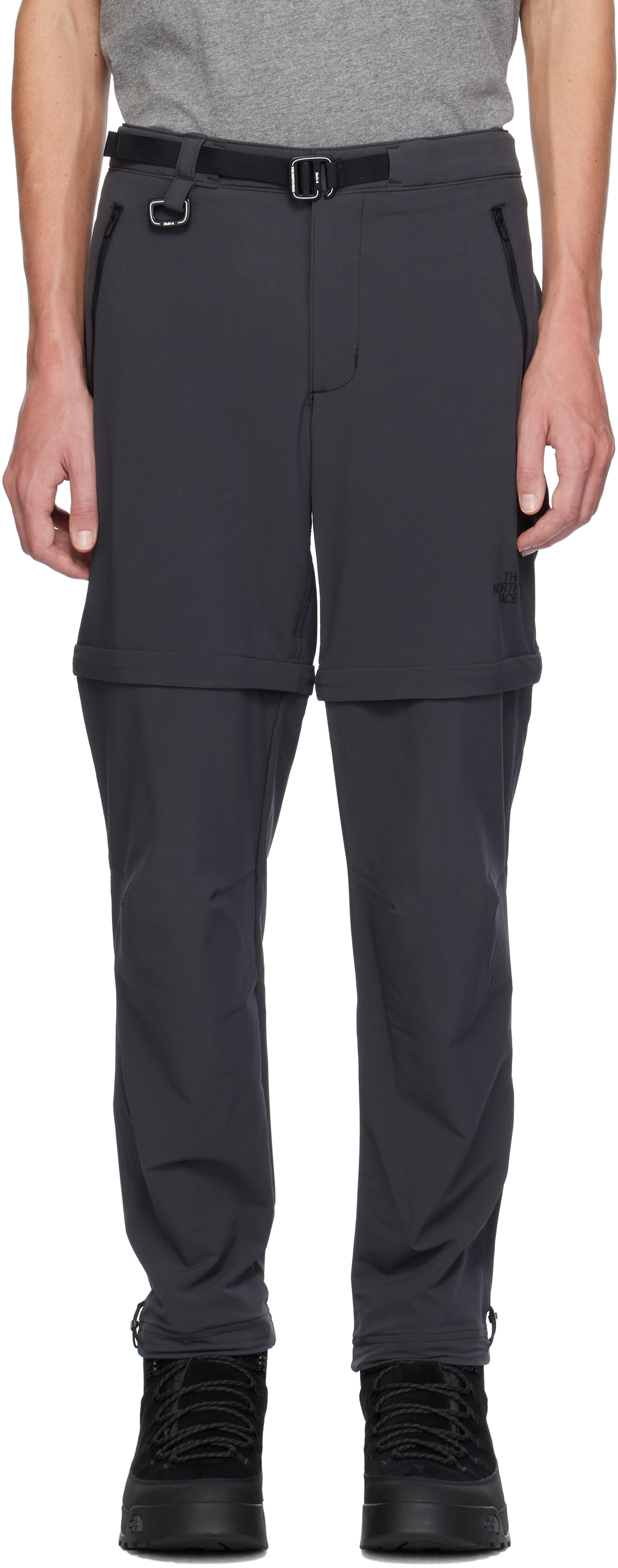 THE NORTH FACE GRAY PARAMOUNT PRO CONVERTIBLE TROUSERS 