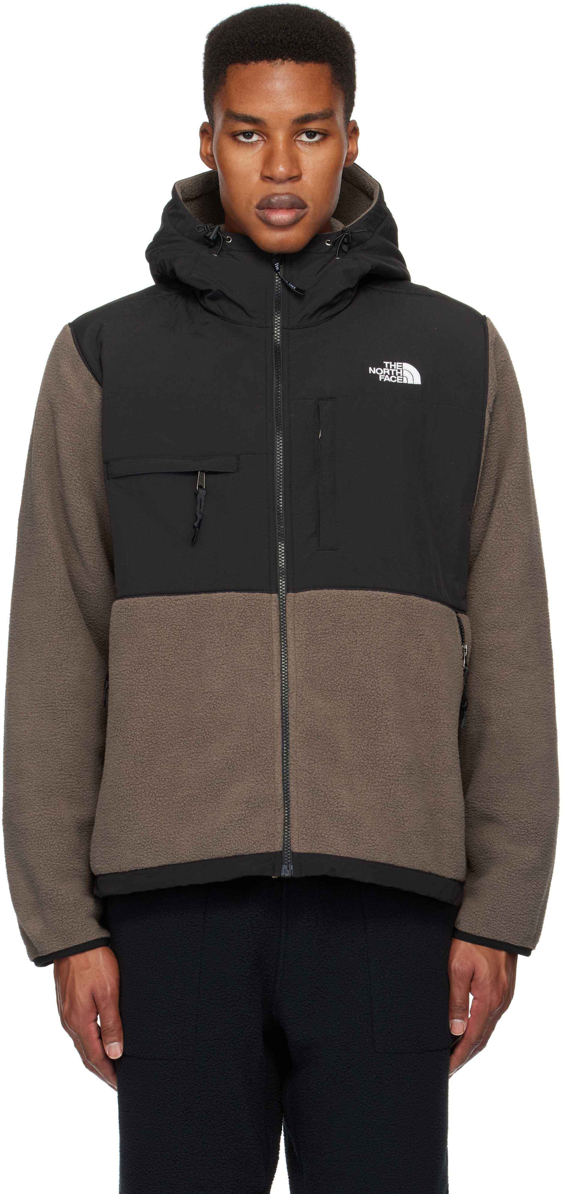 Black & Brown Retro Denali Hoodie