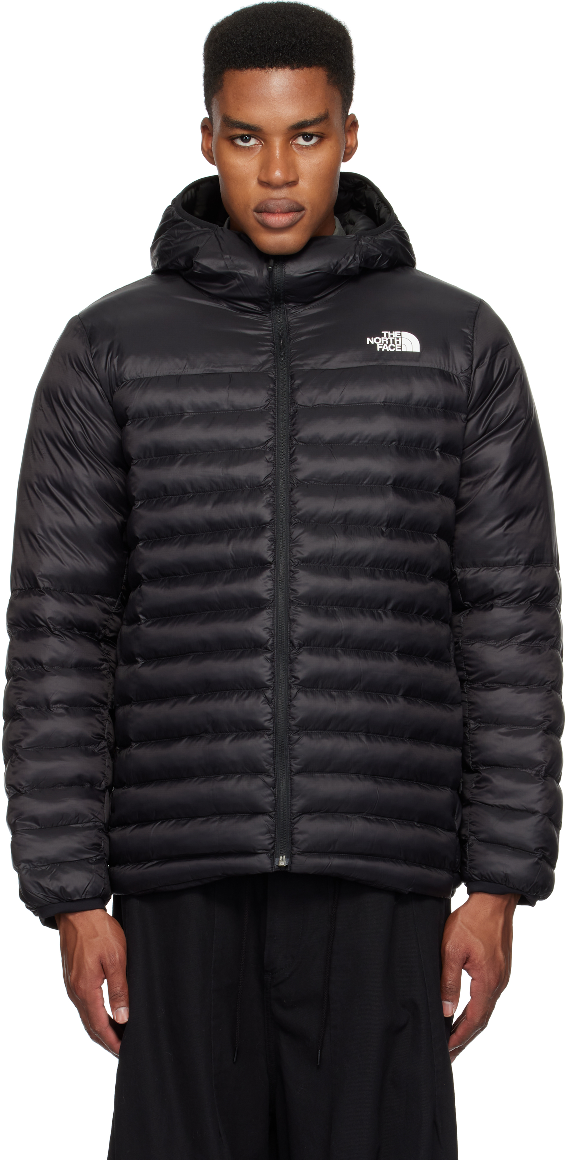 Shop The North Face Black Terra Peak Puffer Jacket In Tnf Black Jk3