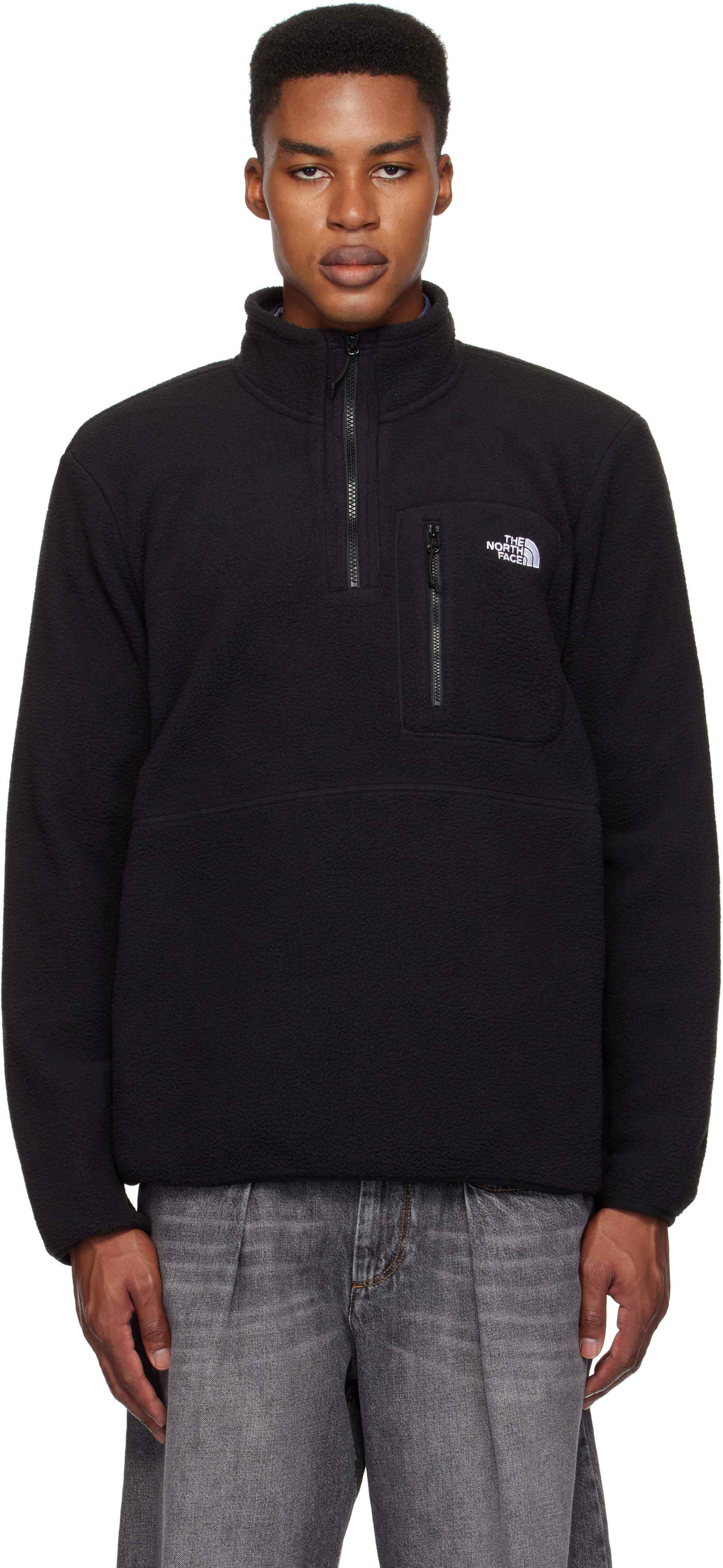 Black Yumiori Quarter-Zip Jacket