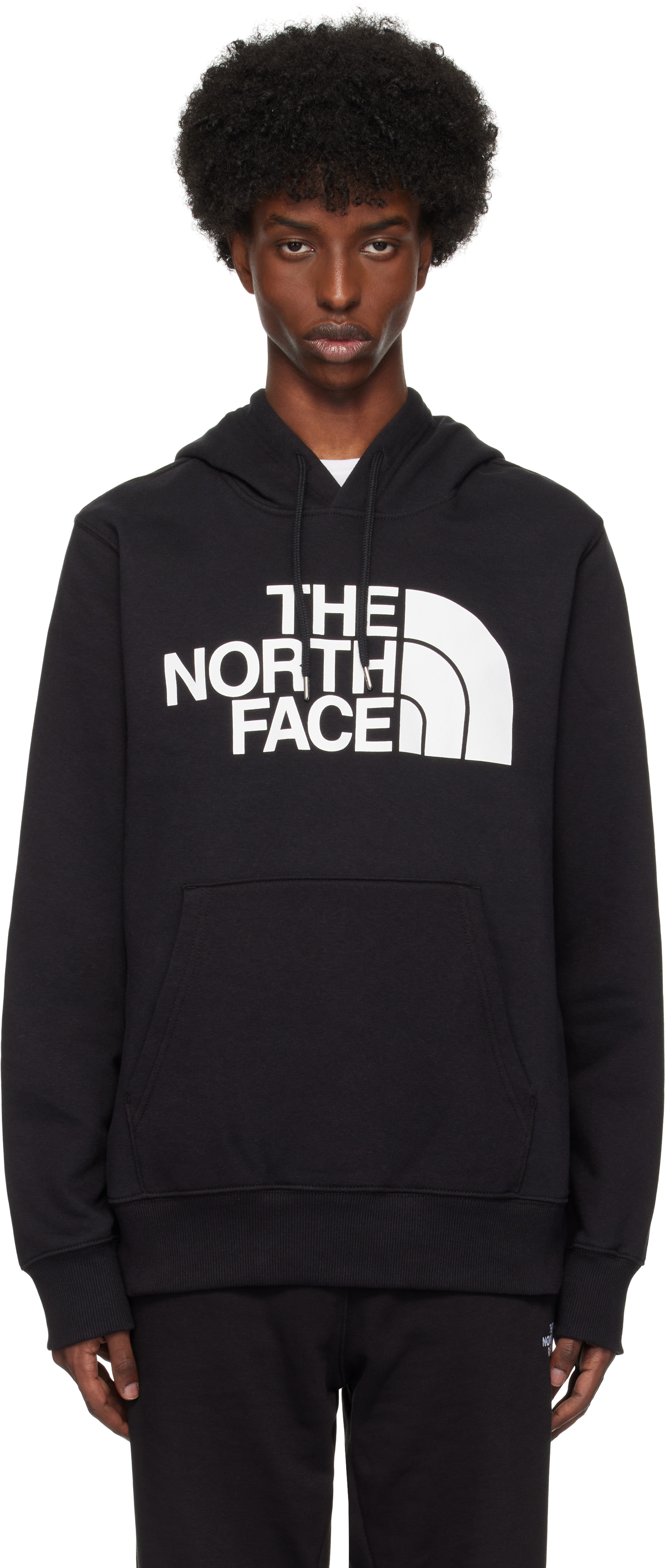 Shop The North Face Black Half Dome Pullover Hoodie In Ky4 Tnf Black/tnf Wh