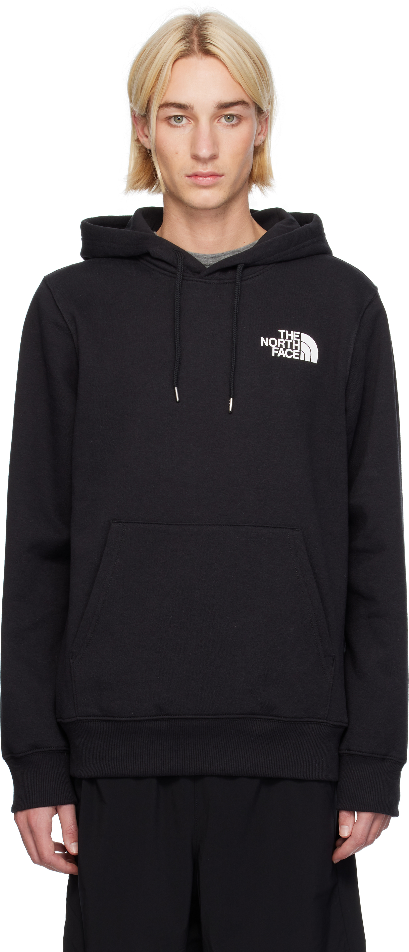 Shop The North Face Black Box Nse Pullover Hoodie In Ky4 Tnf Black/tnf Wh