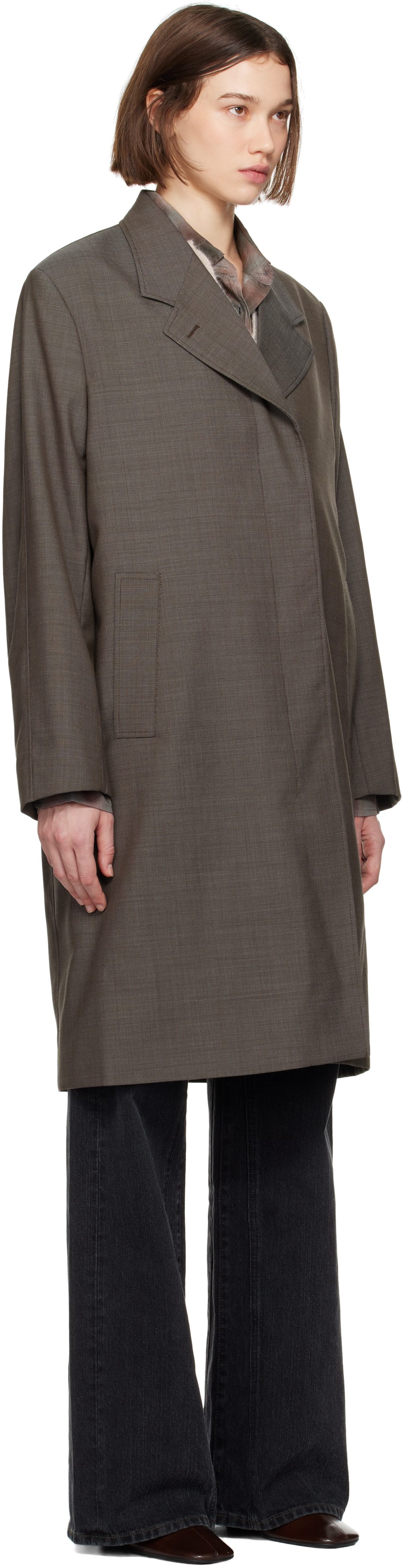 OUR LEGACY GRAY ORDER COAT