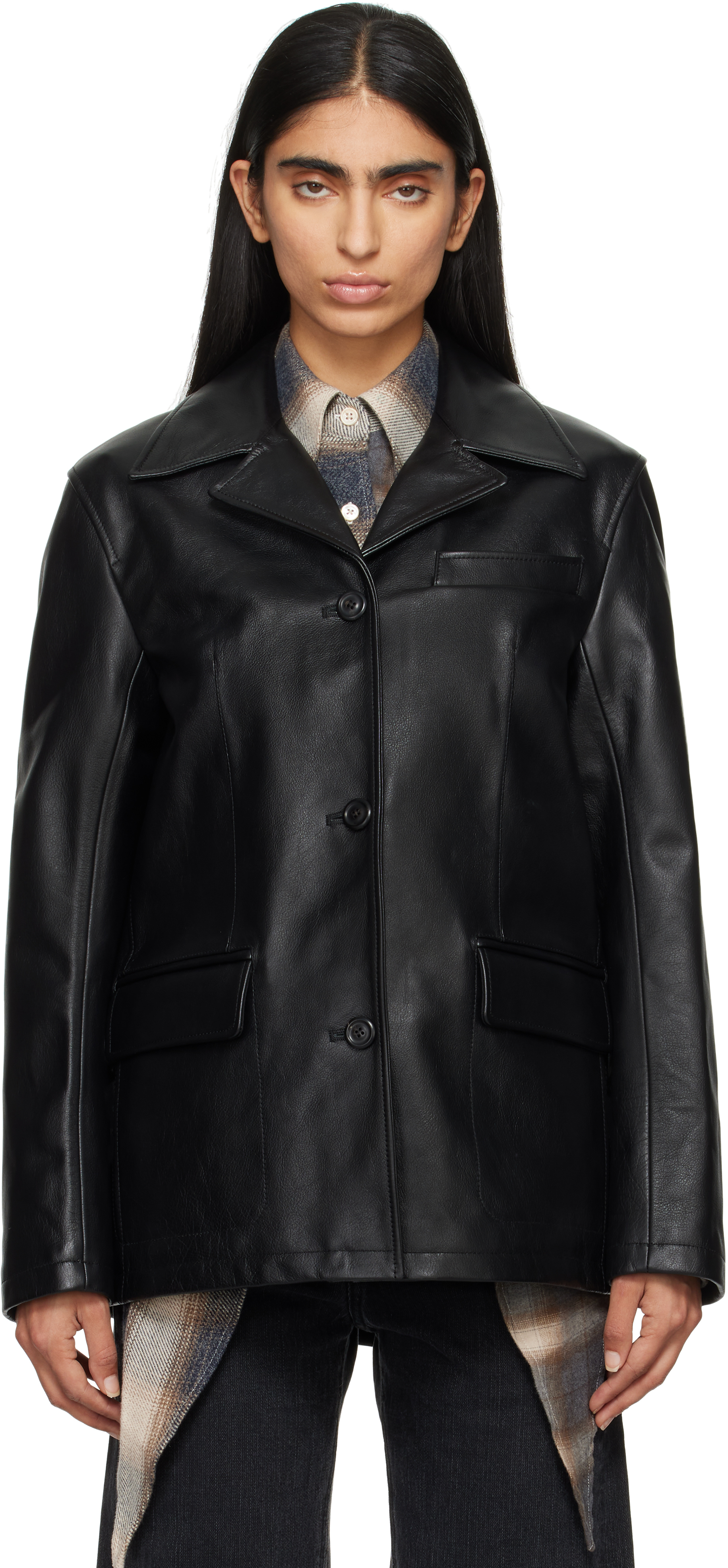 Black Lane Leather Jacket