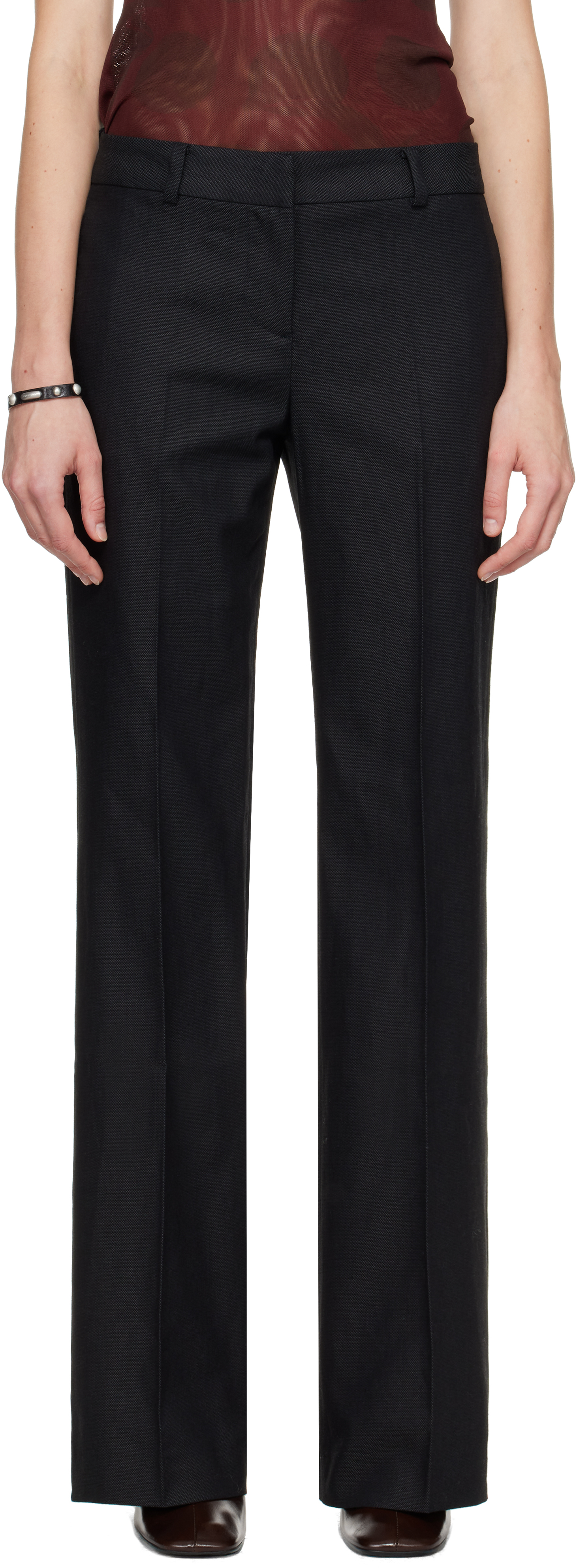 Black Hip Trousers