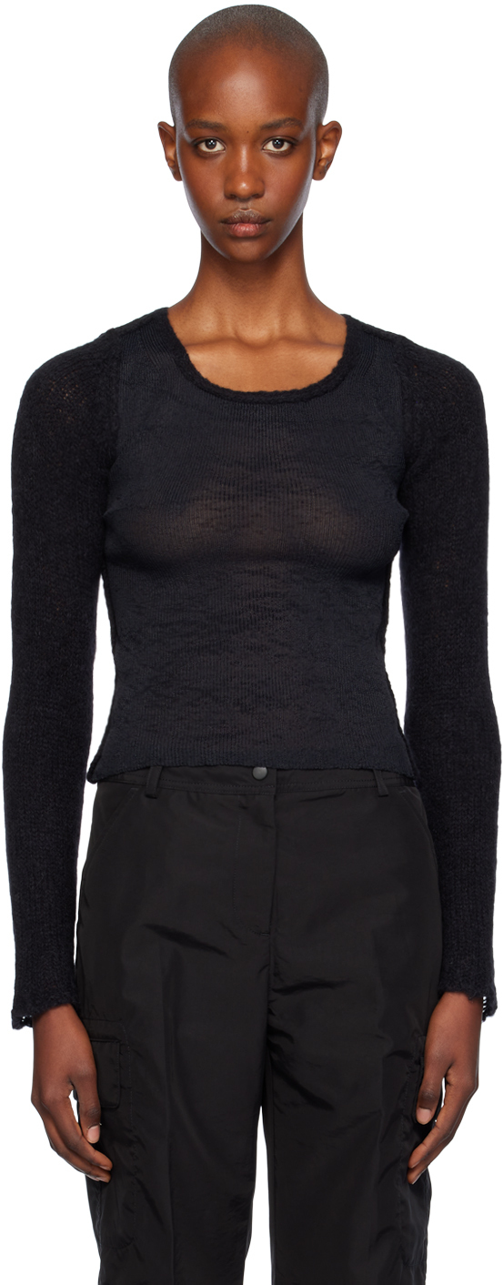 Shop Our Legacy Black Inverse Sweater In Black Alluring Tech