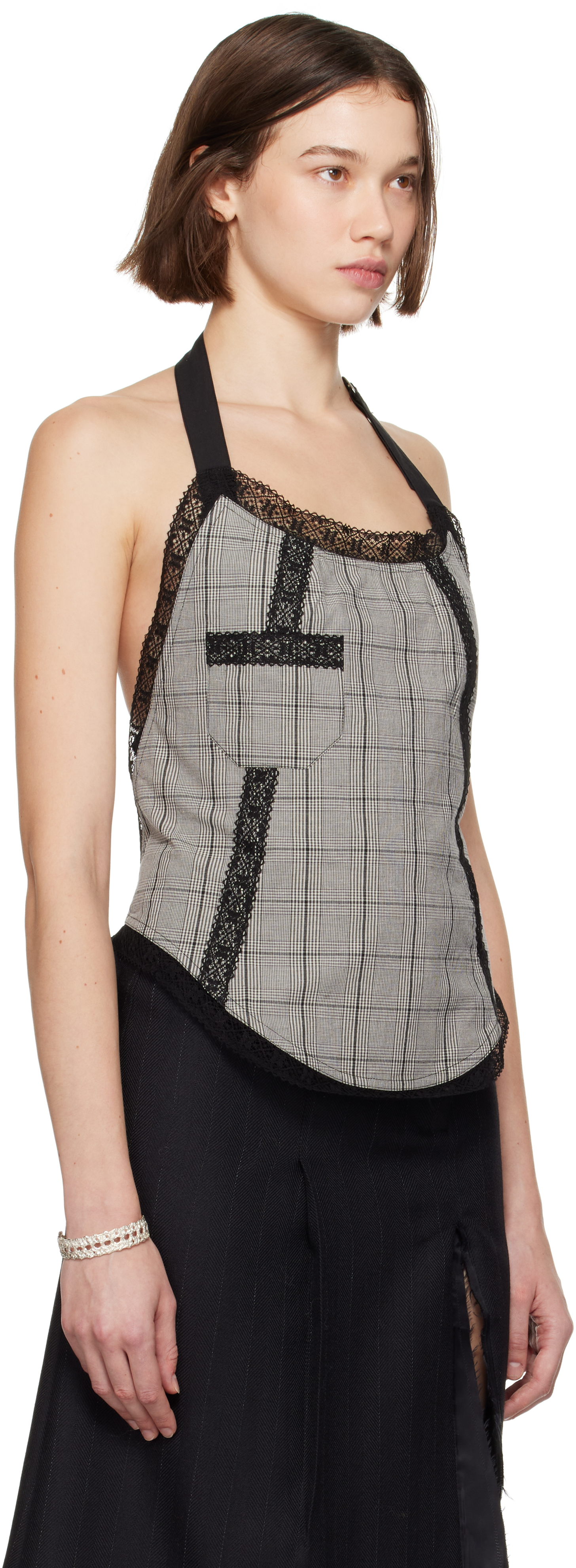 Our Legacy Gray Pinafore Top In Bard Of Wales