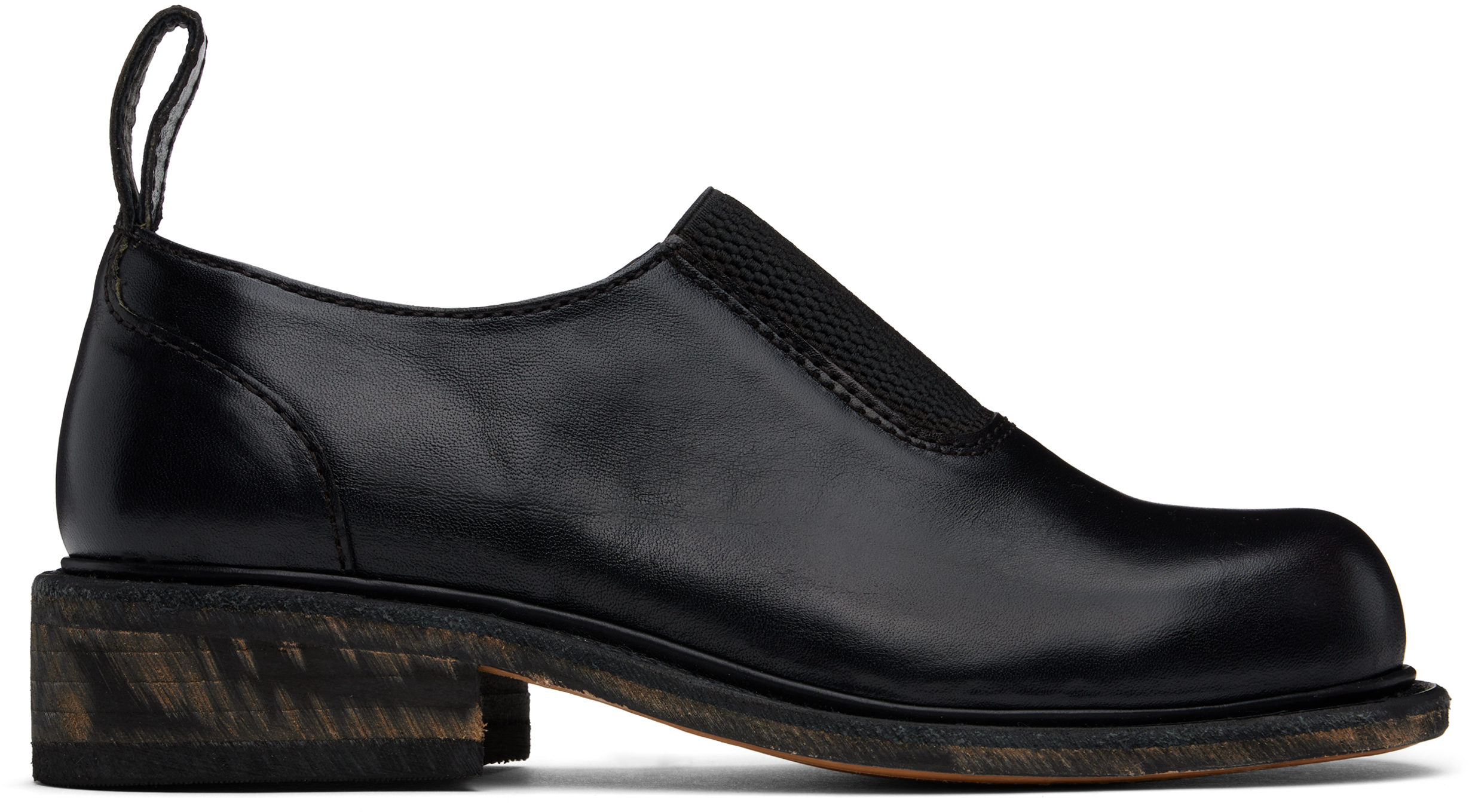 Shop Our Legacy Black Naoto Loafers In Deep Black Leather