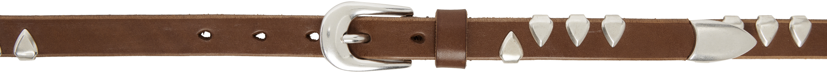 Shop Our Legacy Tan 2 Cm Belt In Claw Hazel Bridle Le