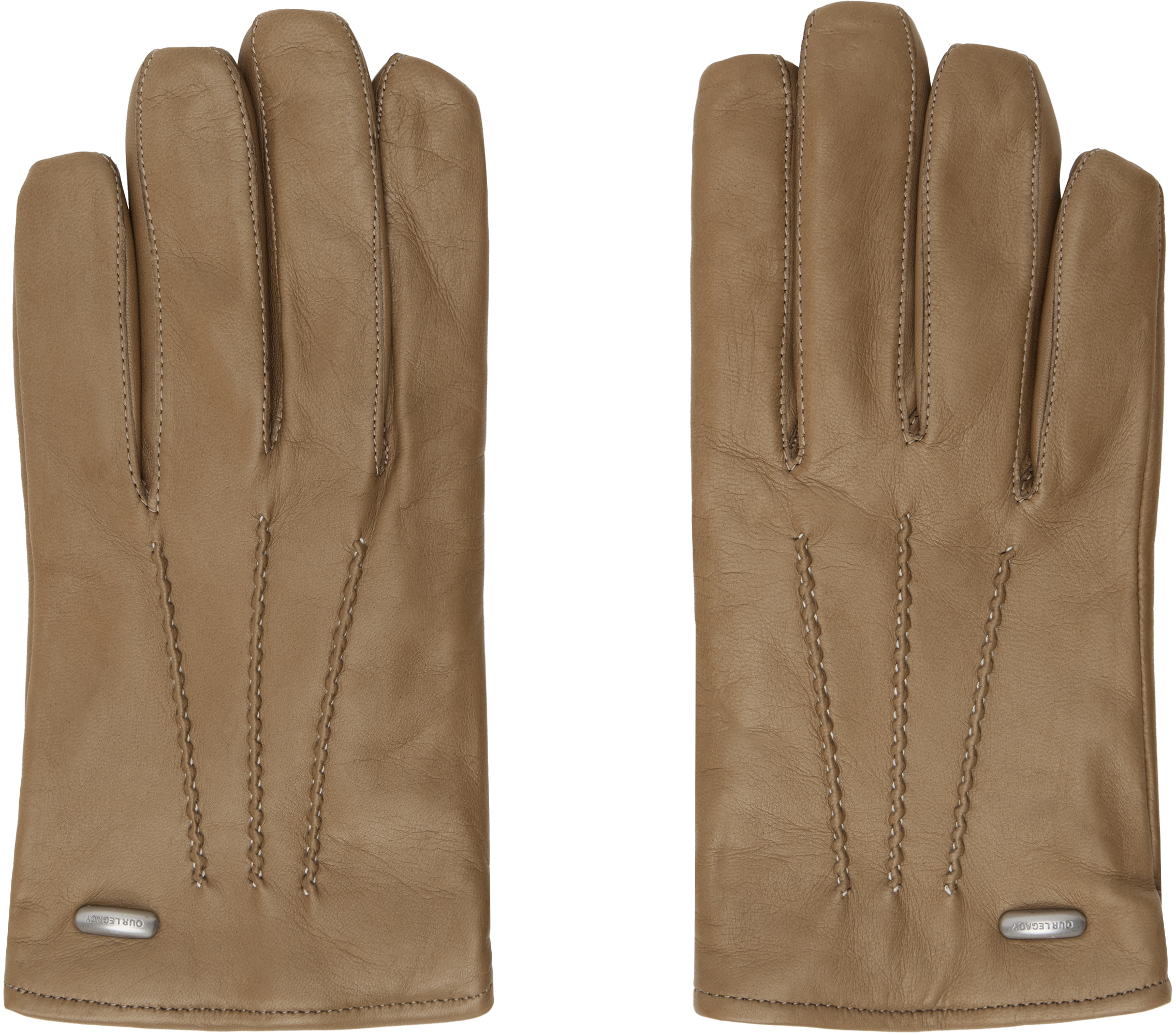 OUR LEGACY TAUPE HIS GLOVES 