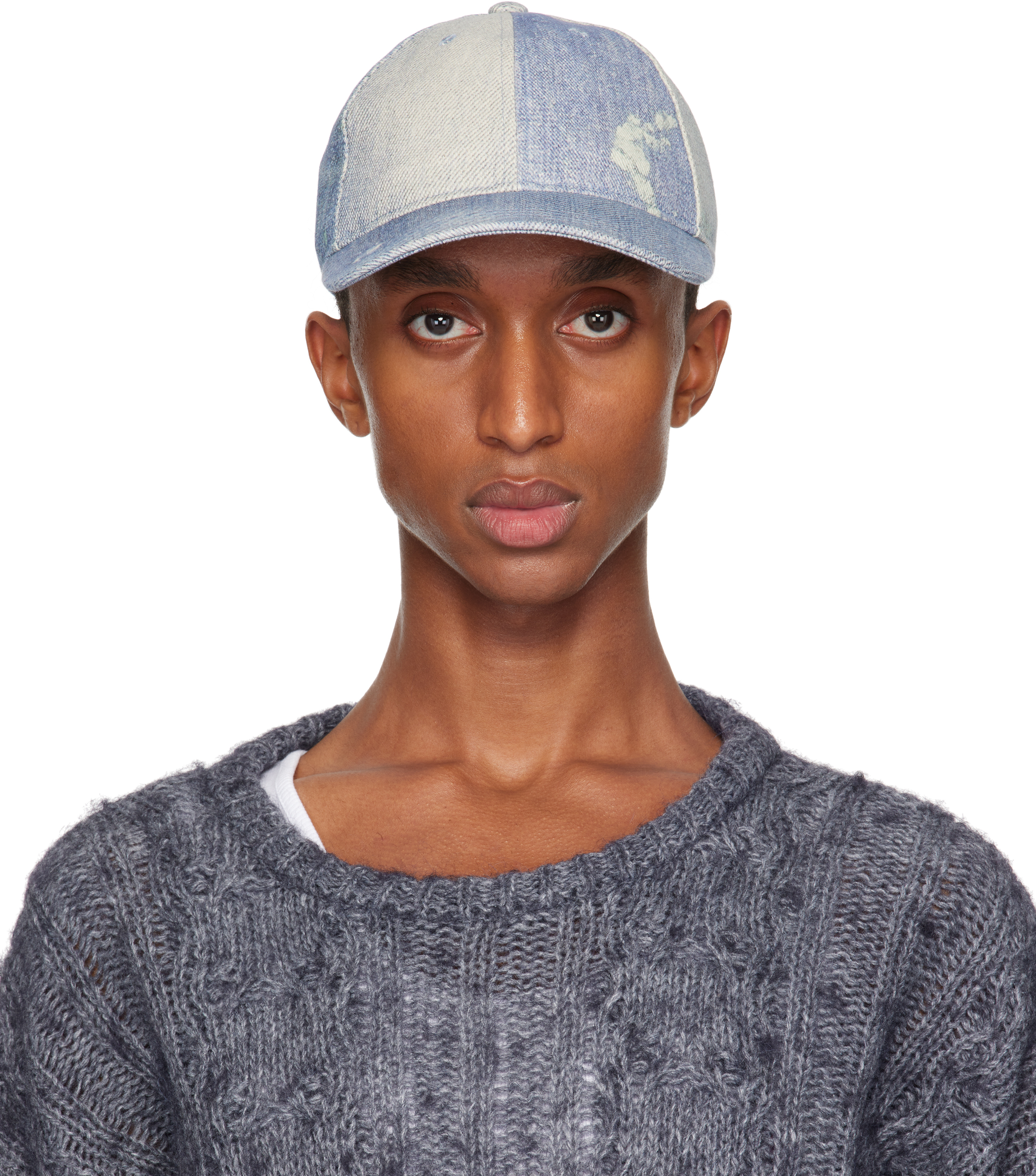 Shop Our Legacy Blue Ball Cap In Digital Denim Print