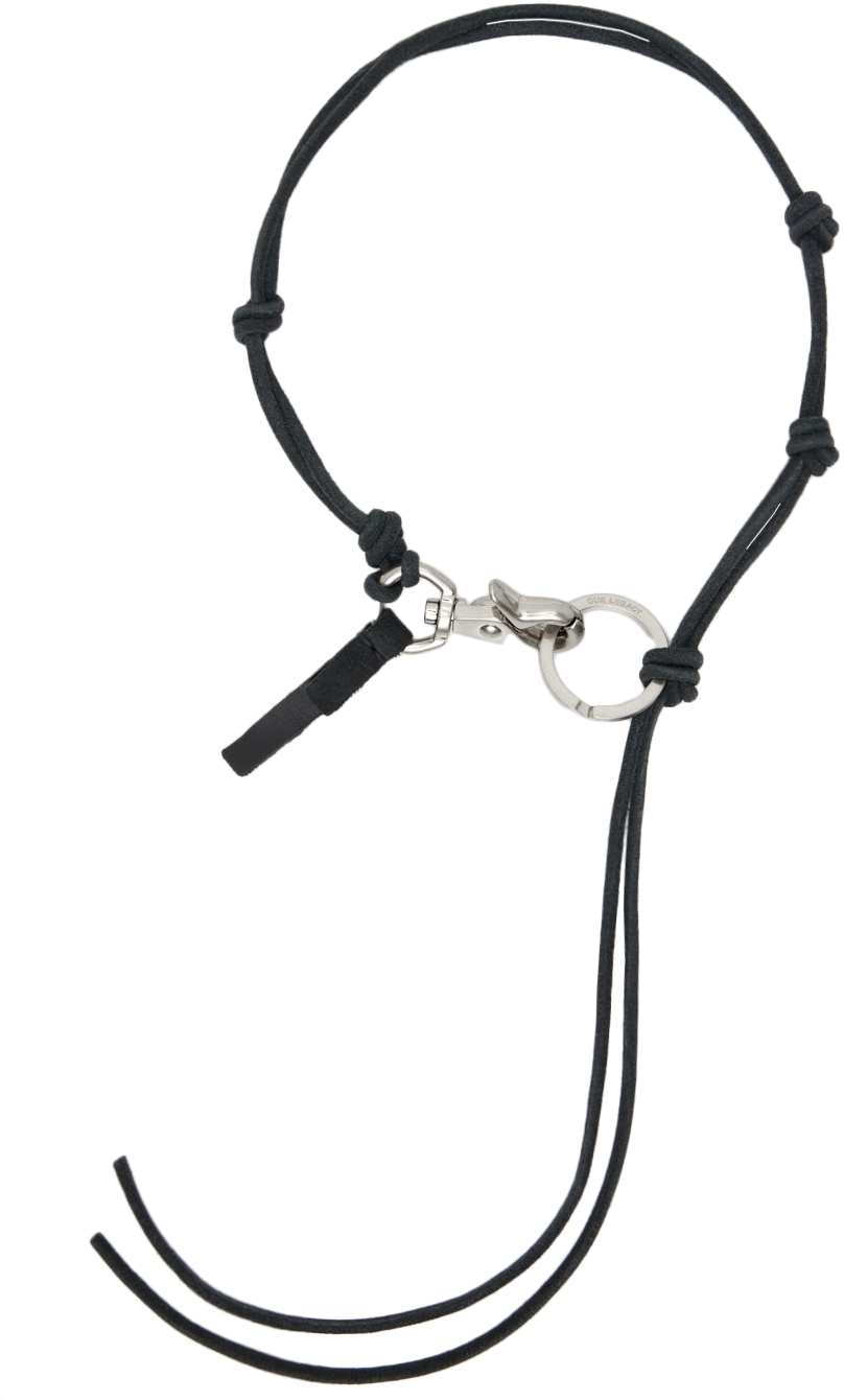 Our Legacy Ladon Black outlets Leather Necklace