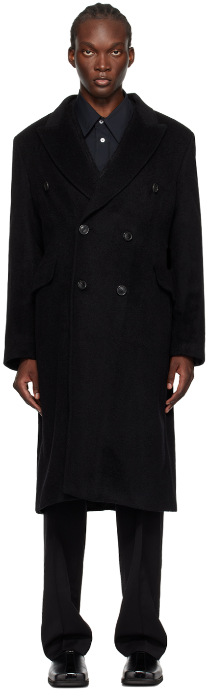 Shop Our Legacy Black Whale Coat In Black Hairy Wool