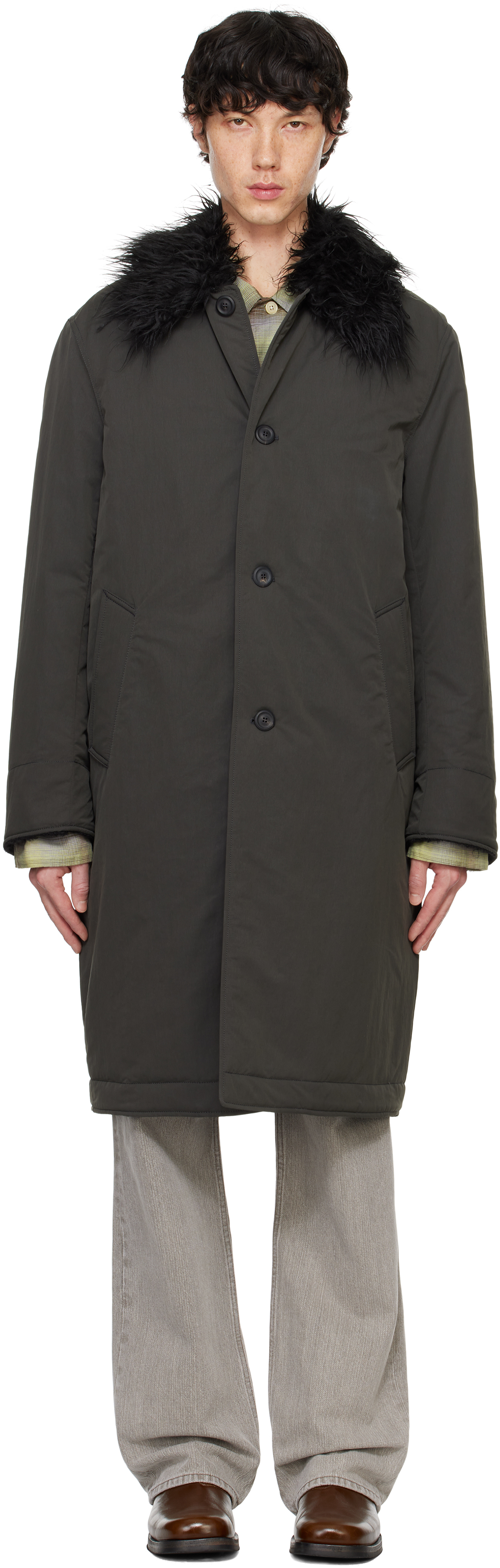 Khaki Polar Coat