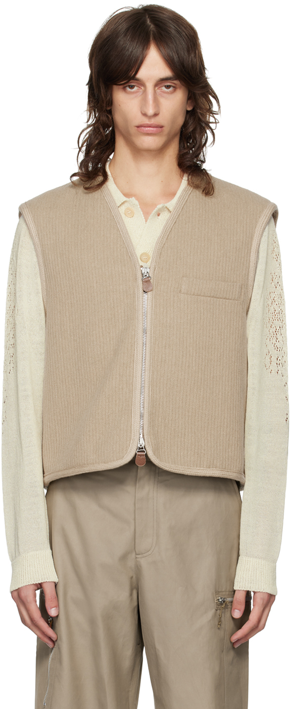 Beige Top Vest