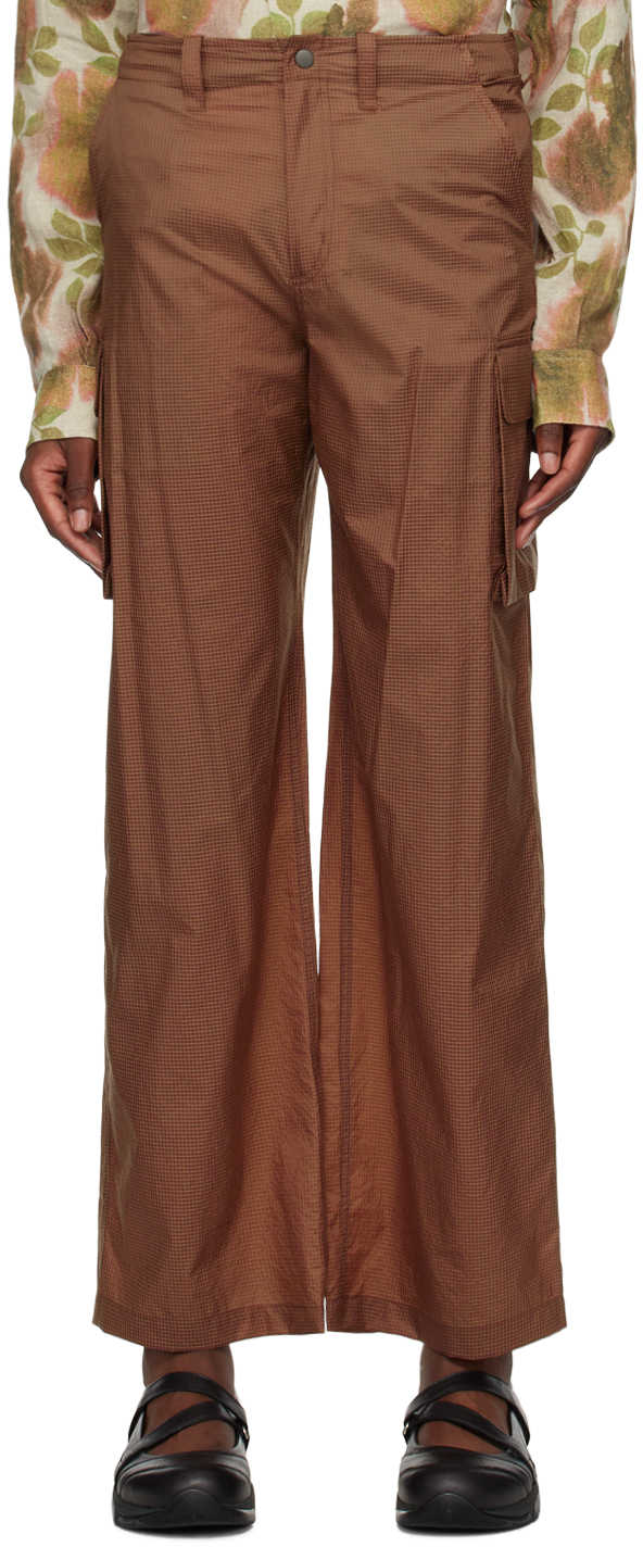 Shop Our Legacy Brown Mount Cargo Pants In Golden Brown Tactile