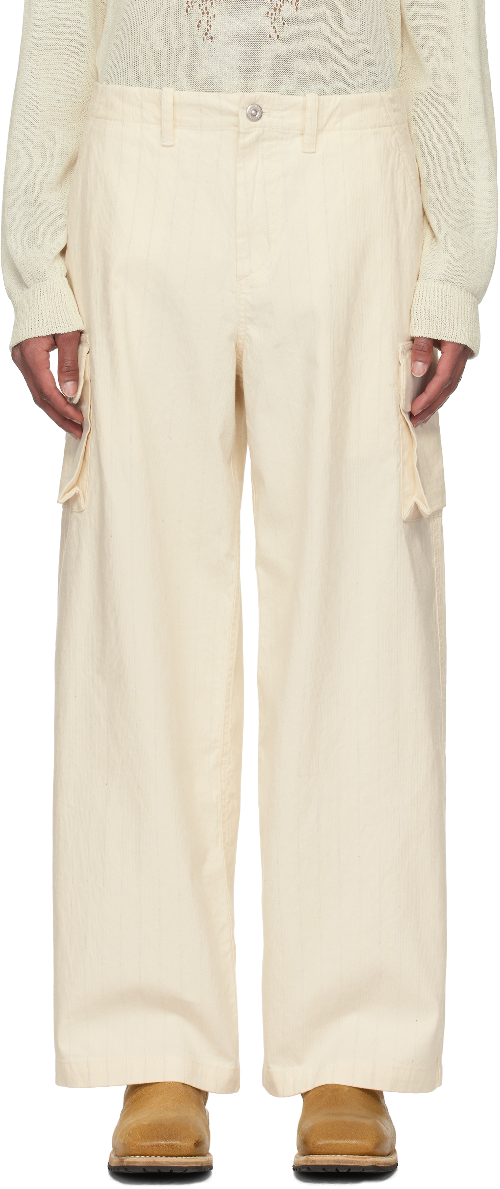 Our Legacy - Mount Trouser Pearl Beige Cotton Chinz