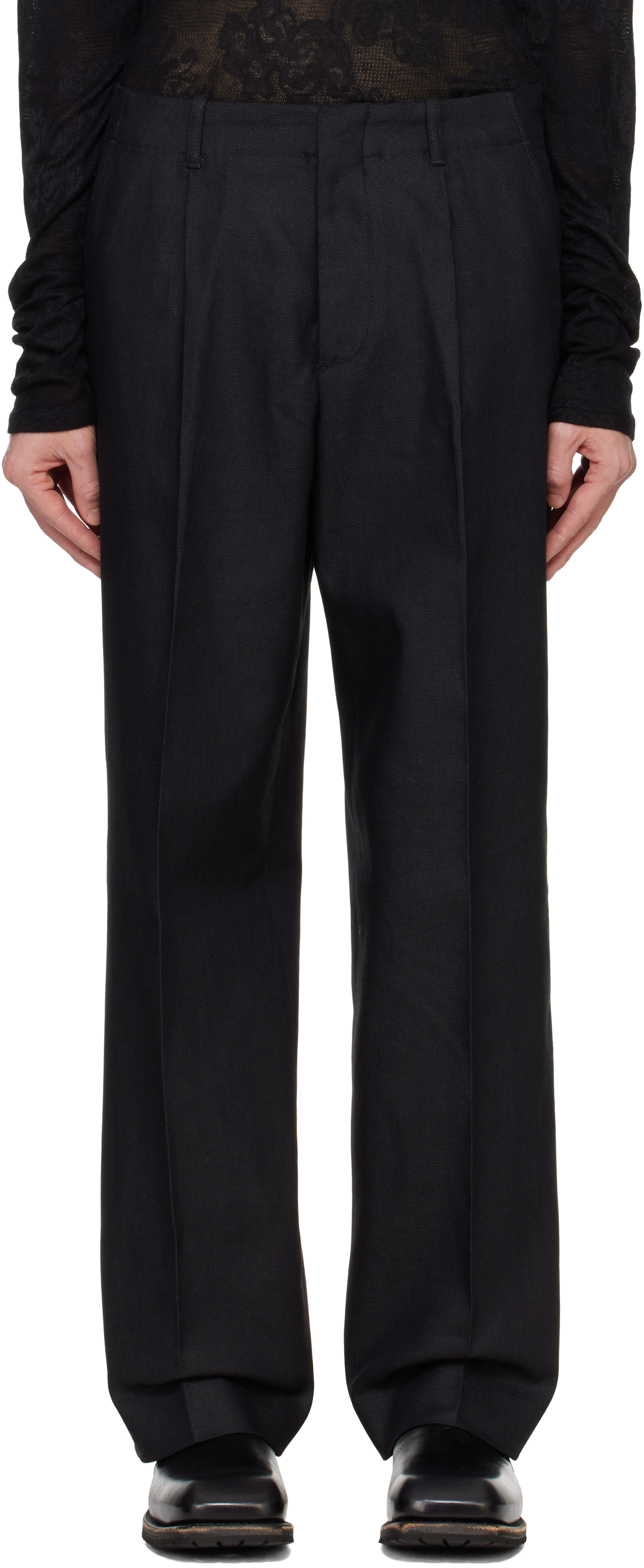 Black Borrowed Chino Trousers