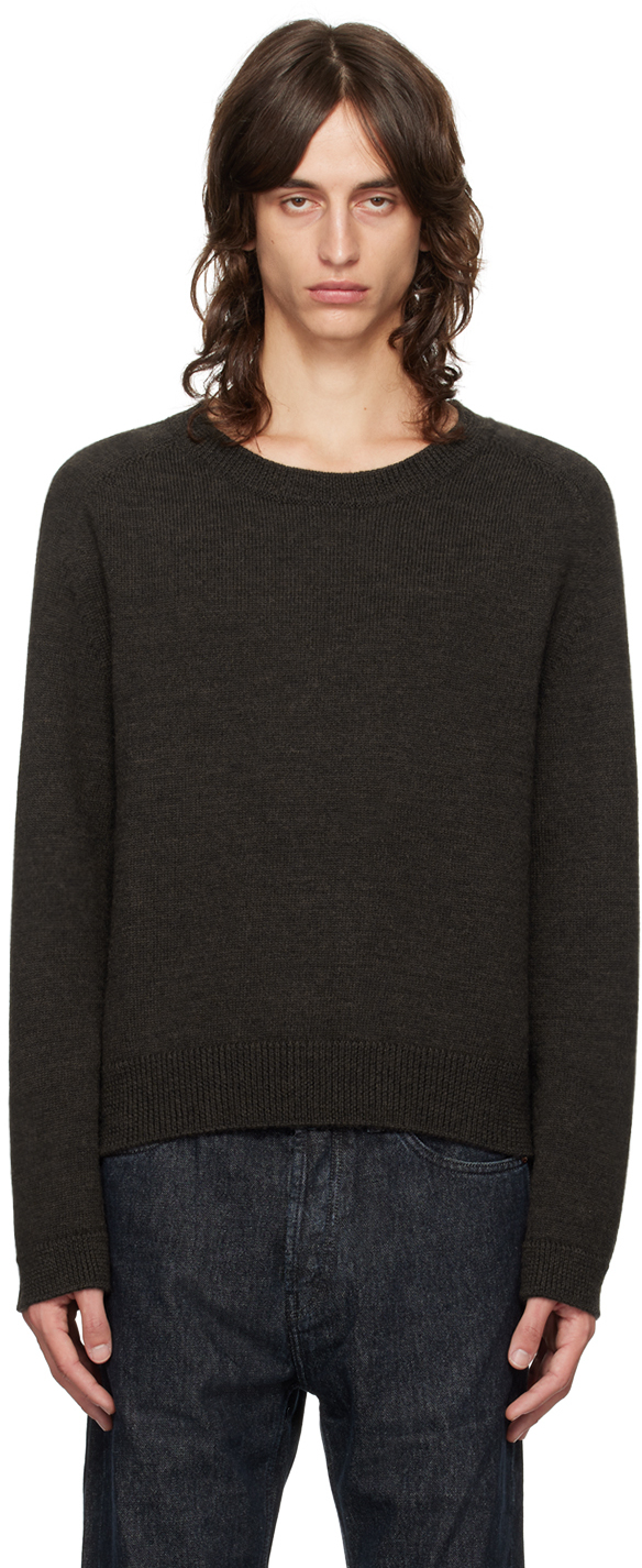 Brown True Round Neck Sweater