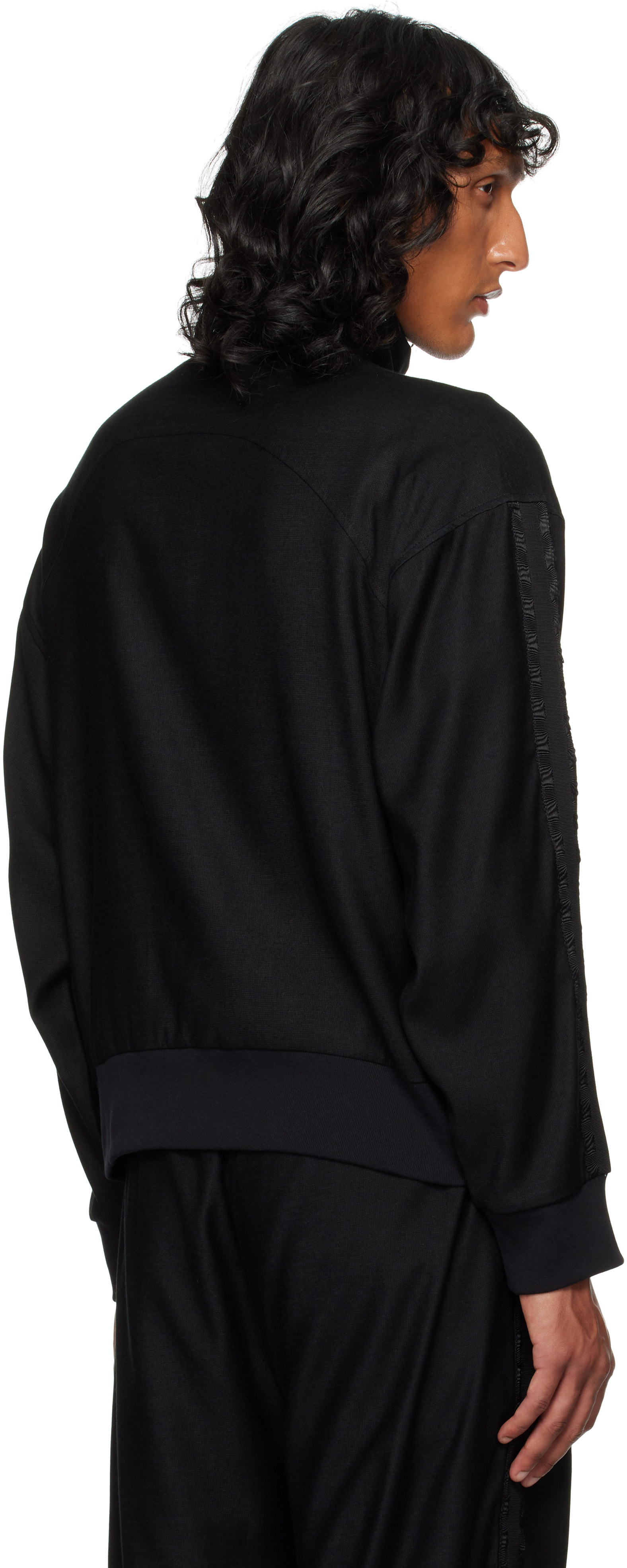 Our Legacy Collared Long Sleeves Side Pockets Jackets In Black Canvas Jersey