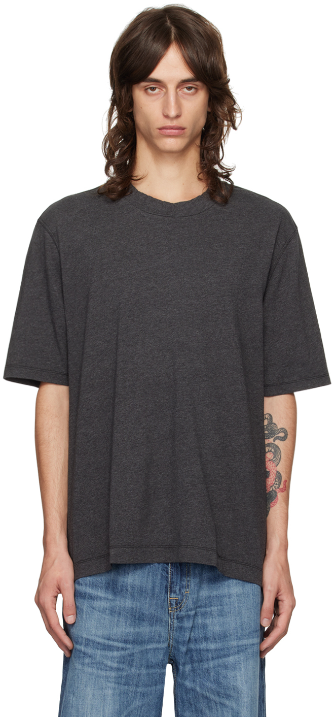 Shop Our Legacy Gray Big T-shirt In Dark Grey Melange