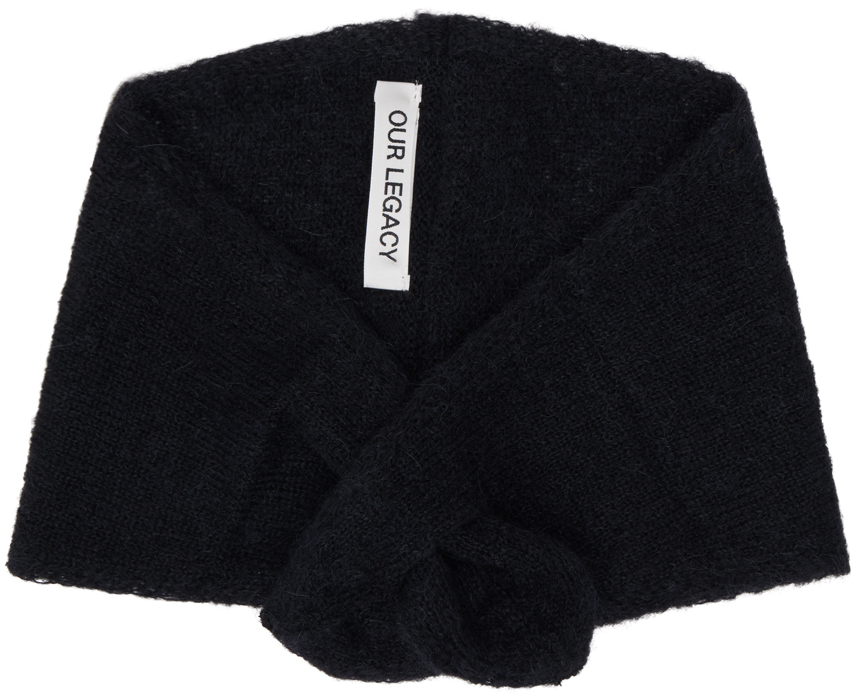our legacy black miniature scarf