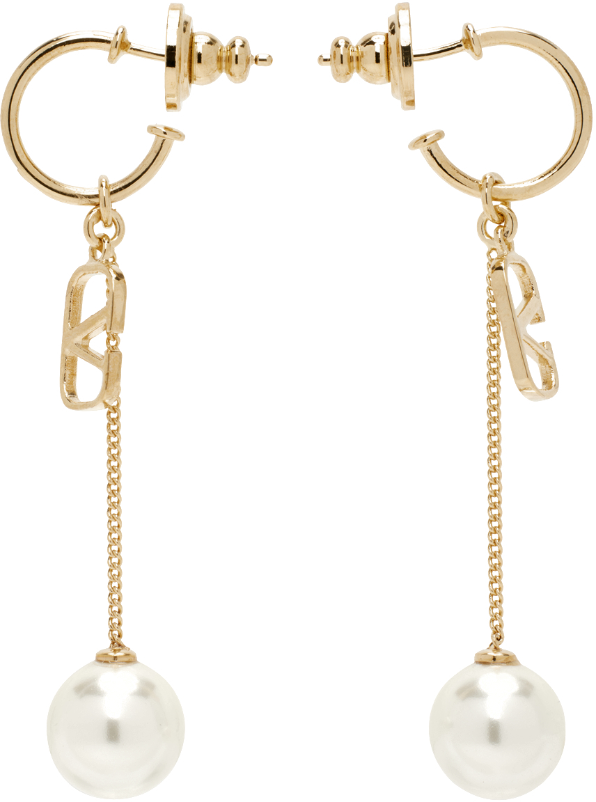 イヤリング VALENTINO GARAVANI GOLD L EARRINGS VALENTINO GARAVANI Gold-tone, enamel and crystal earrings