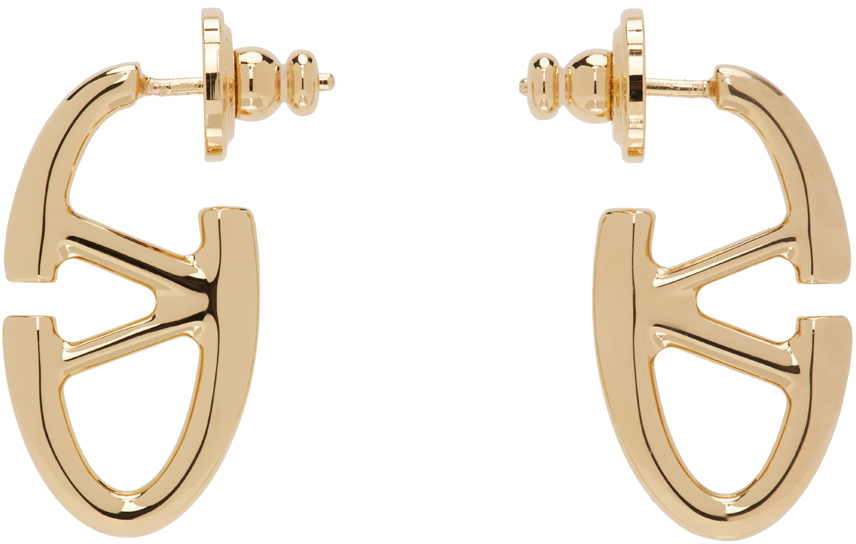 Gold VLogo 'The Bold Edition' Earrings