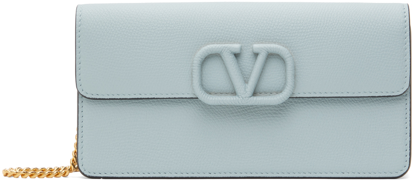 Valentino Garavani: Blue VLogo Signature Wallet Bag | SSENSE