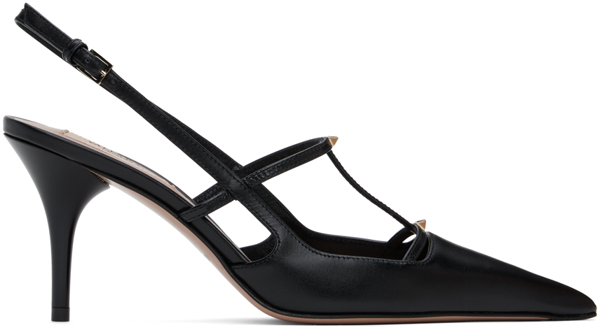 Valentino Garavaniのブラック スリングバックヒールがセール中