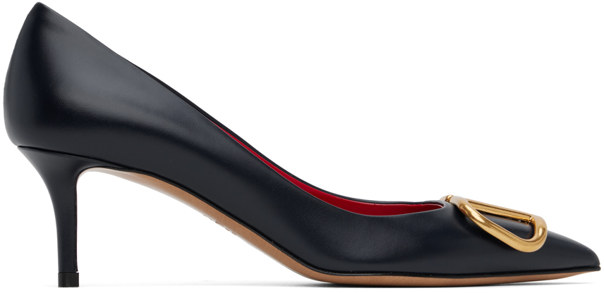 Navy VLogo Heels