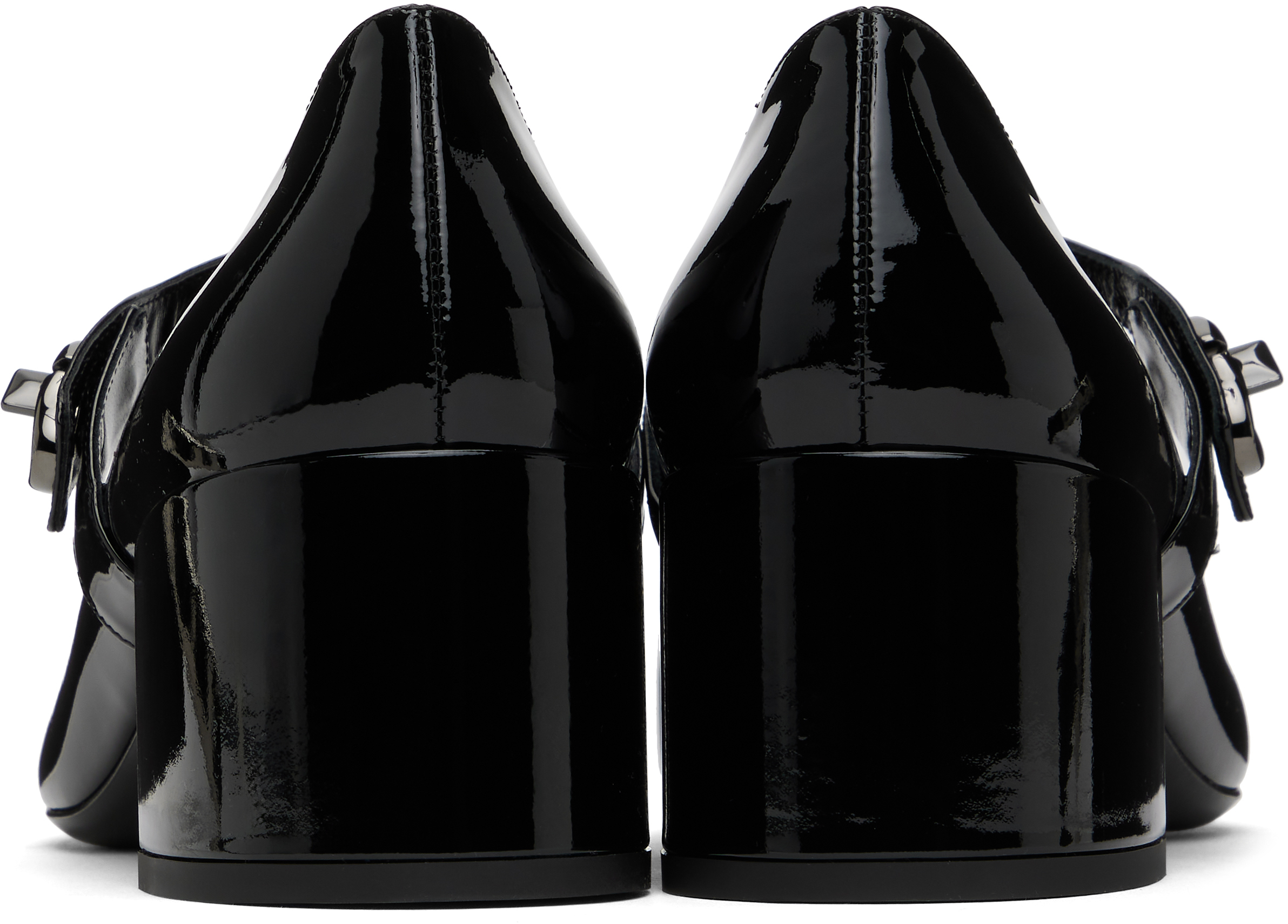 Shop Valentino Black Mary Jane Patent Leather Heels In 0no Nero